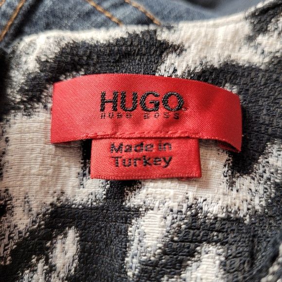 Hugo Boss Hugo boss Clady houndstooth top black and white size 4 Size S / US 4 / IT 40 - 8 Thumbnail