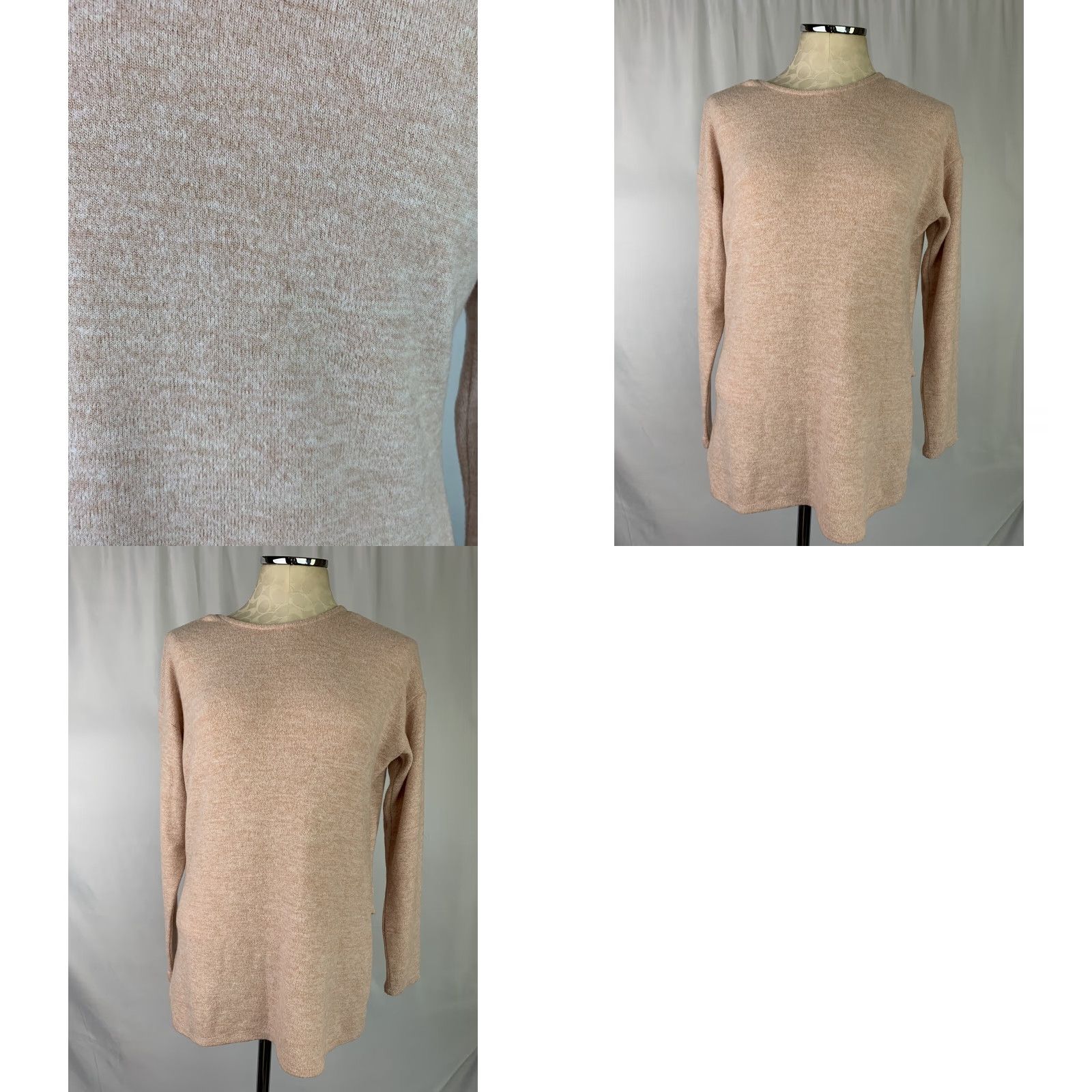 J.Crew VINTAGE J.CREW Small Reversible V-Back Long Tunic Sweater Women Pink 21" Chest 27" Shoulder to Hem 18" Sleeve Mens Womens Girls Size S / US 4 / IT 40 - 8 Thumbnail