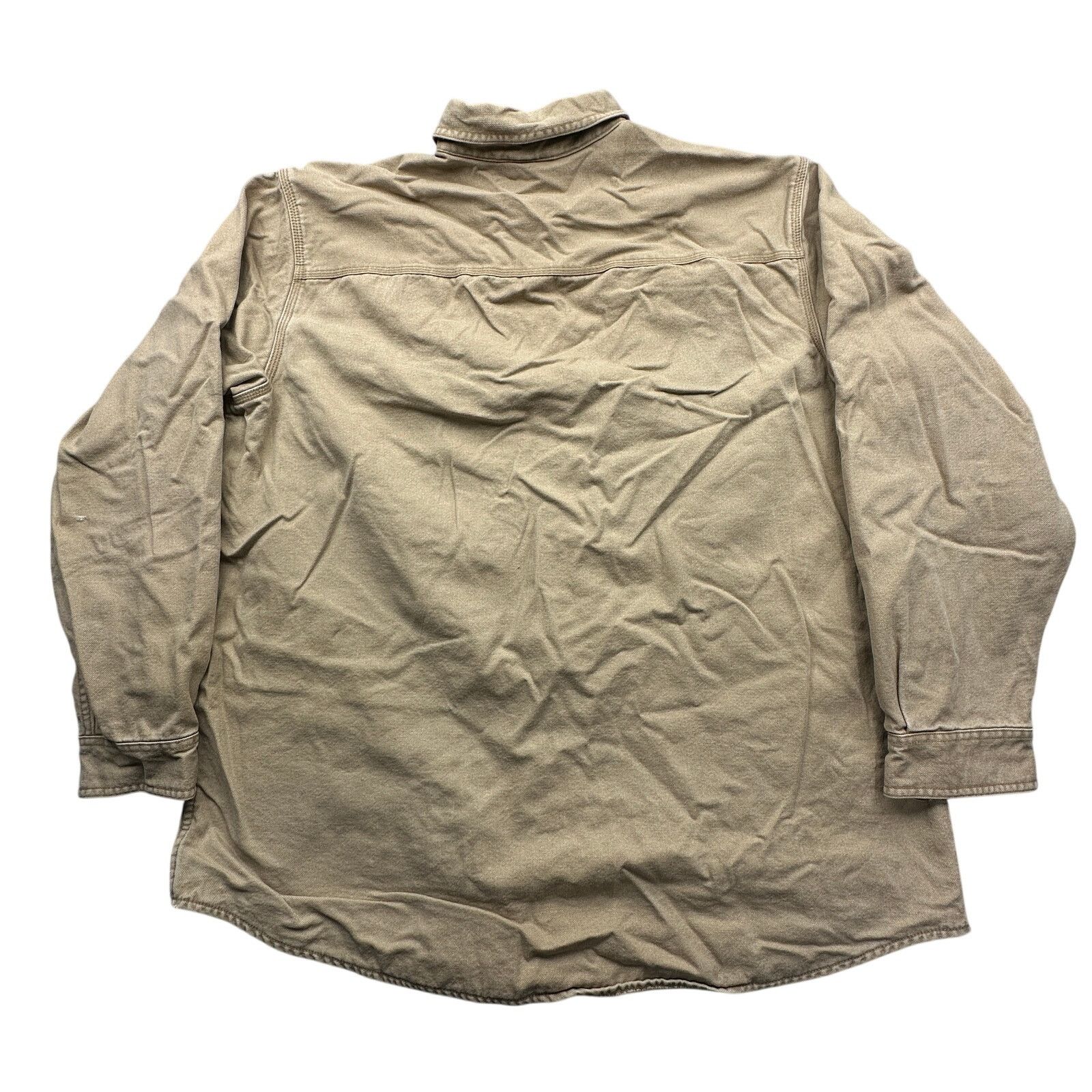 L.L. Bean LL Bean Flannel Lined Canvas Button Shirt Shacket Jacket XL Size US XL / EU 56 / 4 - 12 Thumbnail
