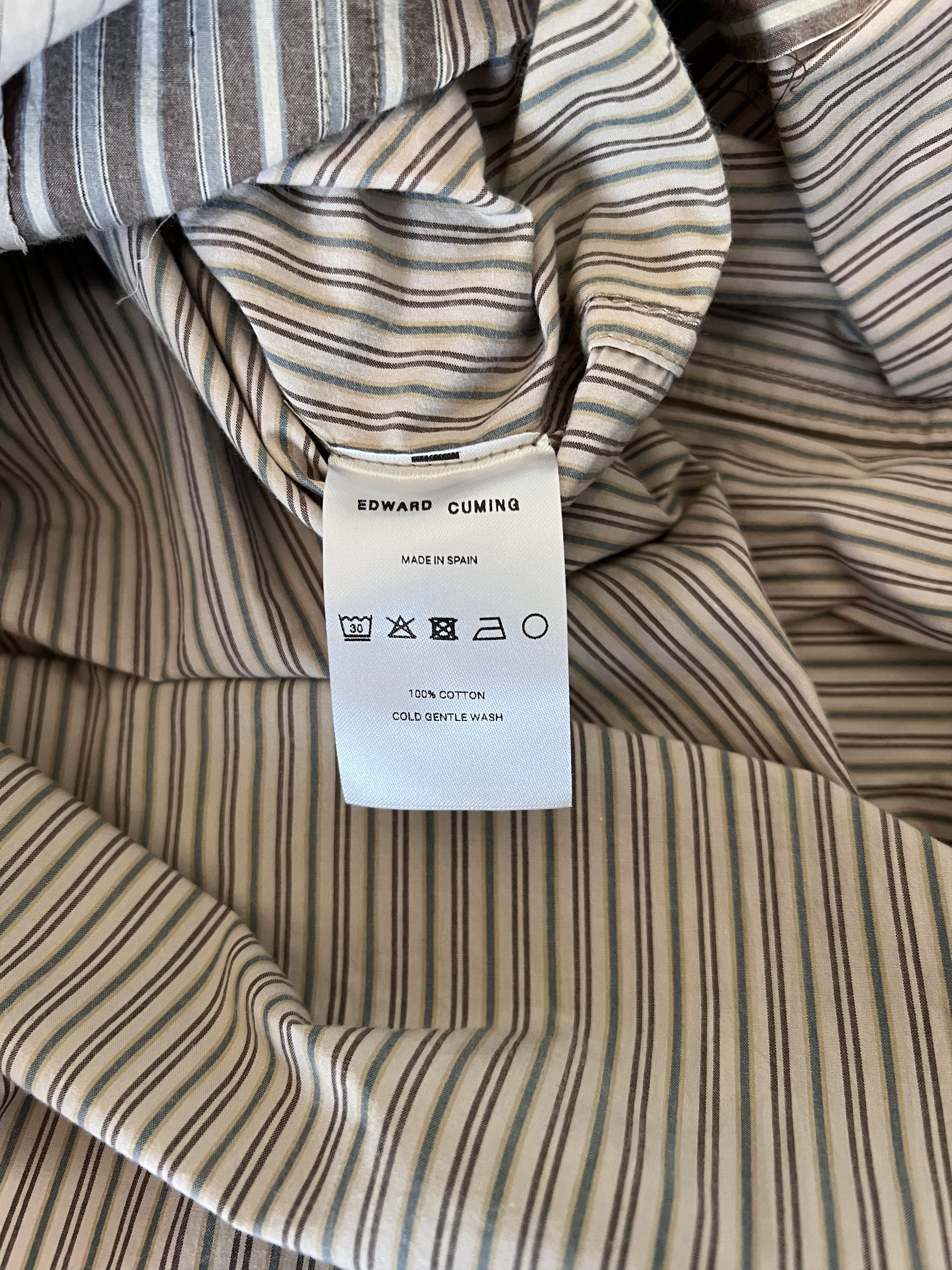 Edward Cuming Edward Cuming Collage Button Up Shirt in Beige Size US L / EU 52-54 / 3 - 8 Thumbnail