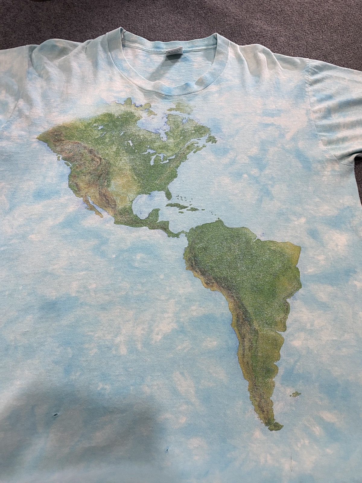 Other Earth World Map T-shirt vintage 90s Size US XL / EU 56 / 4 - 2 Thumbnail