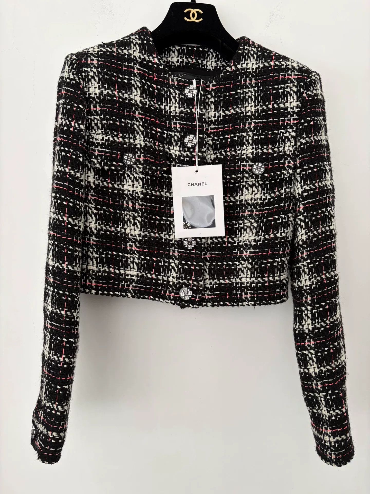 Chanel Chanel 21K Tweed Check Short Jacket Size US XS / EU 42 / 0 - 1 Thumbnail