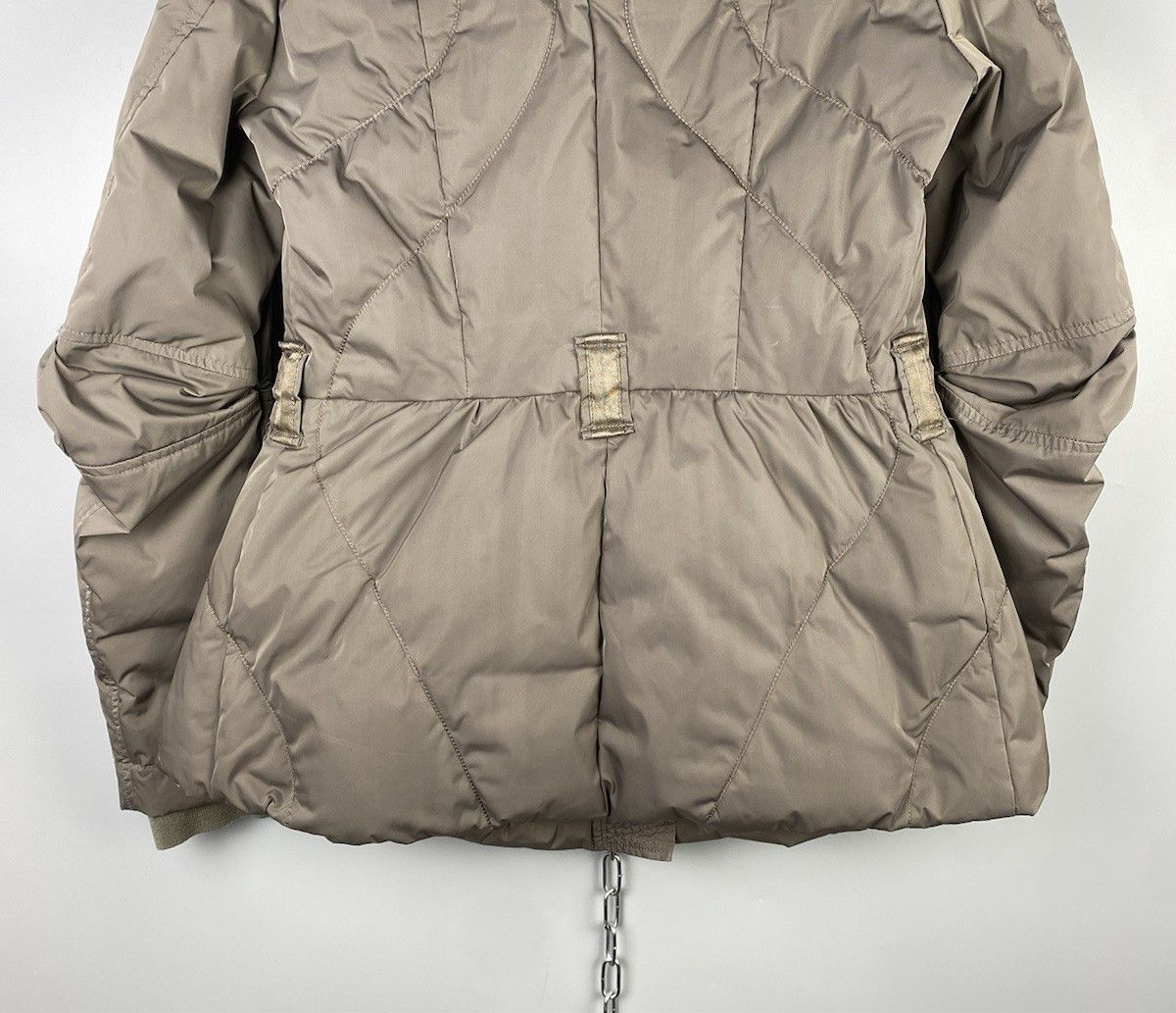 Marithe + Francois Girbaud Marithe Francois Girbaud Beige Down Jacket Puffer Size S / US 4 / IT 40 - 14 Thumbnail
