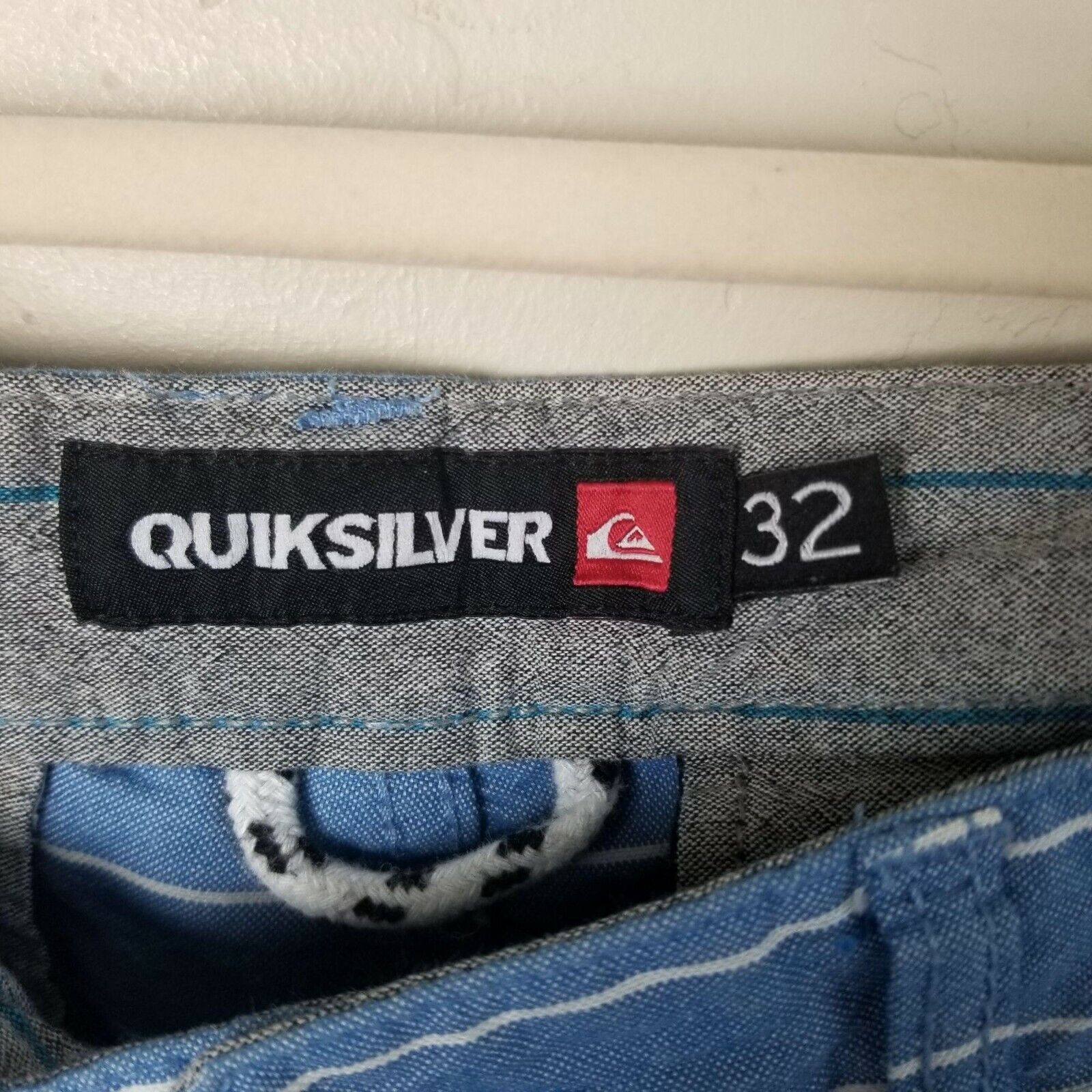Quiksilver Quiksilver Mens Mong Talk Fixed Waist Shorts Size 32 Striped Size US 32 / EU 48 - 5 Thumbnail
