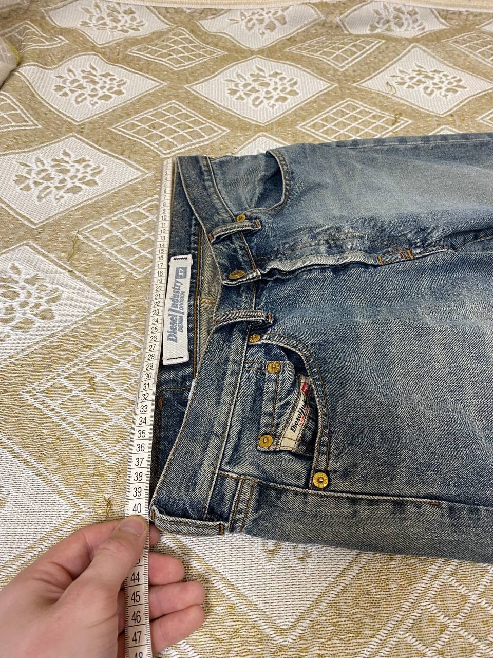 Diesel 🔥 Diesel Industry Dirty Washed Denim Vintage Jeans Pants Size US 31 - 11 Thumbnail