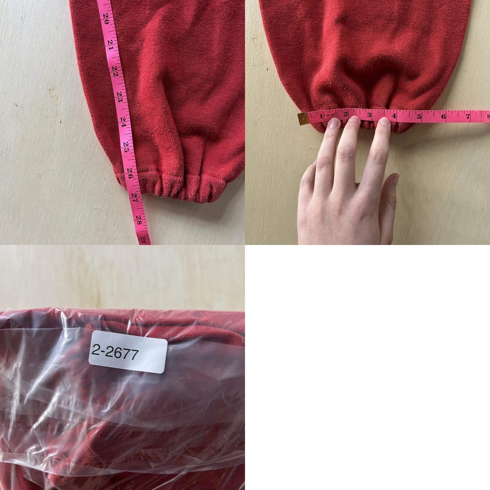 Spalding VINTAGE Spalding Sweatpants Mens M Red Fleece Joggers Elastic Waist Gym Pants Size US 31 - 8 Thumbnail