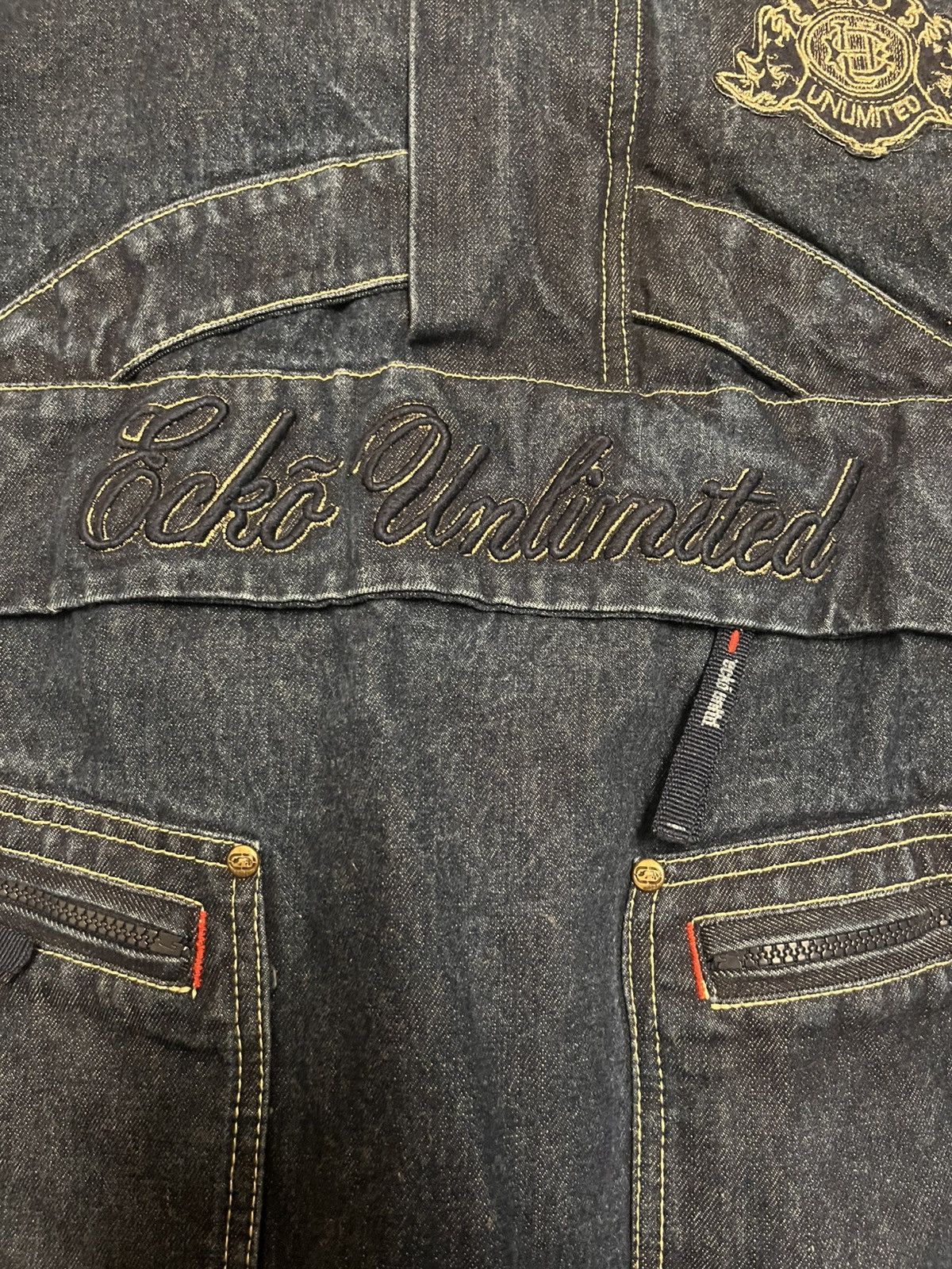 Ecko Unltd. Ecko Unlimited Denim Quarter-zip Jacket Size US M / EU 48-50 / 2 - 4 Thumbnail