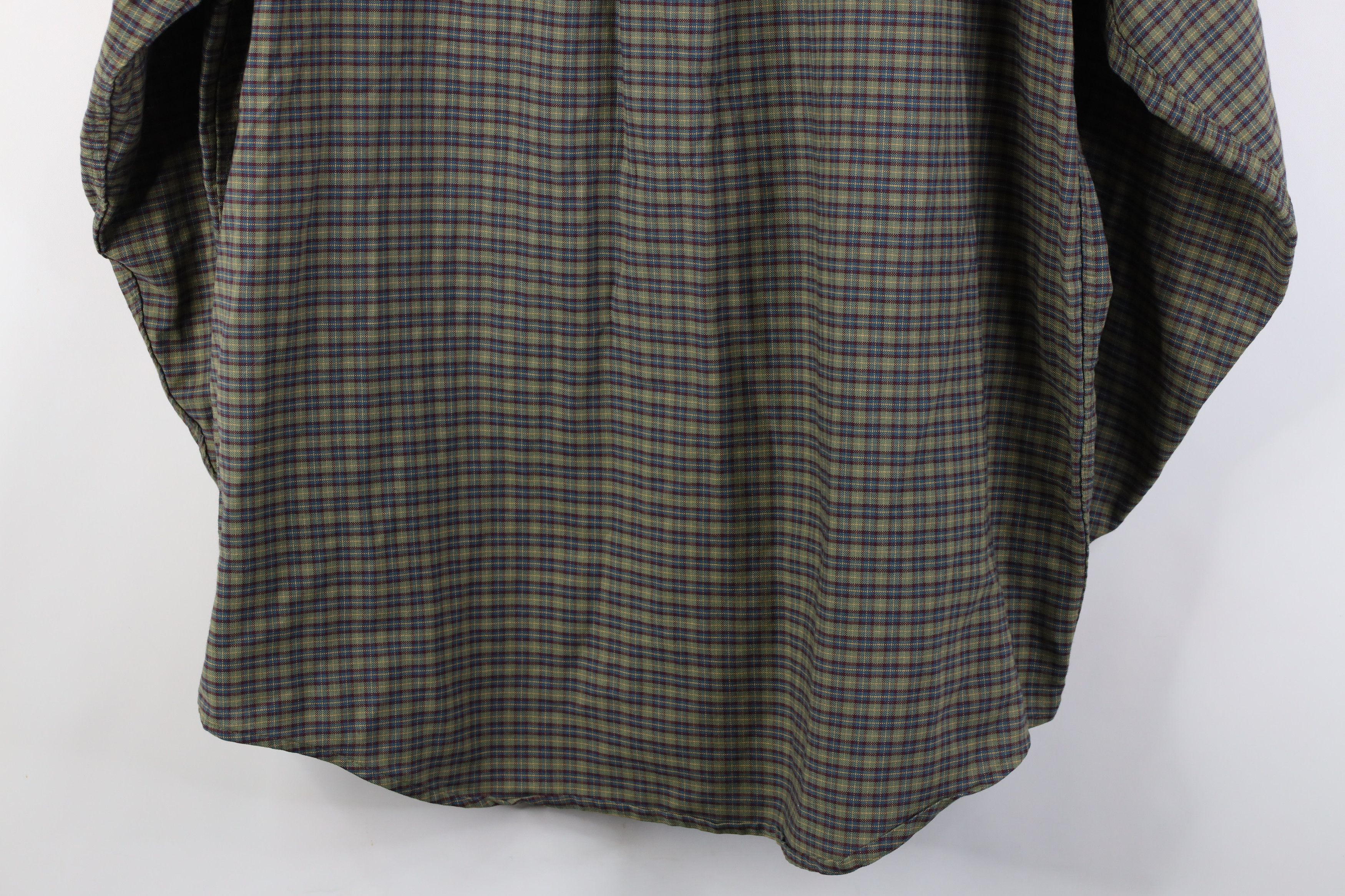 L.L. Bean Vintage 90s LL Bean Button Down Shirt Green Plaid USA Size US L / EU 52-54 / 3 - 11 Thumbnail
