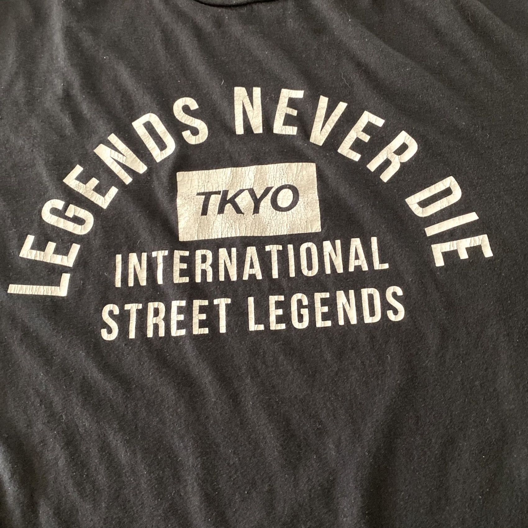 Vintage VINTAGE Legends Never Die T Shirt Men M International Street Legends Long Sleeve Black Cotton TYCO Size US M / EU 48-50 / 2 - 2 Thumbnail