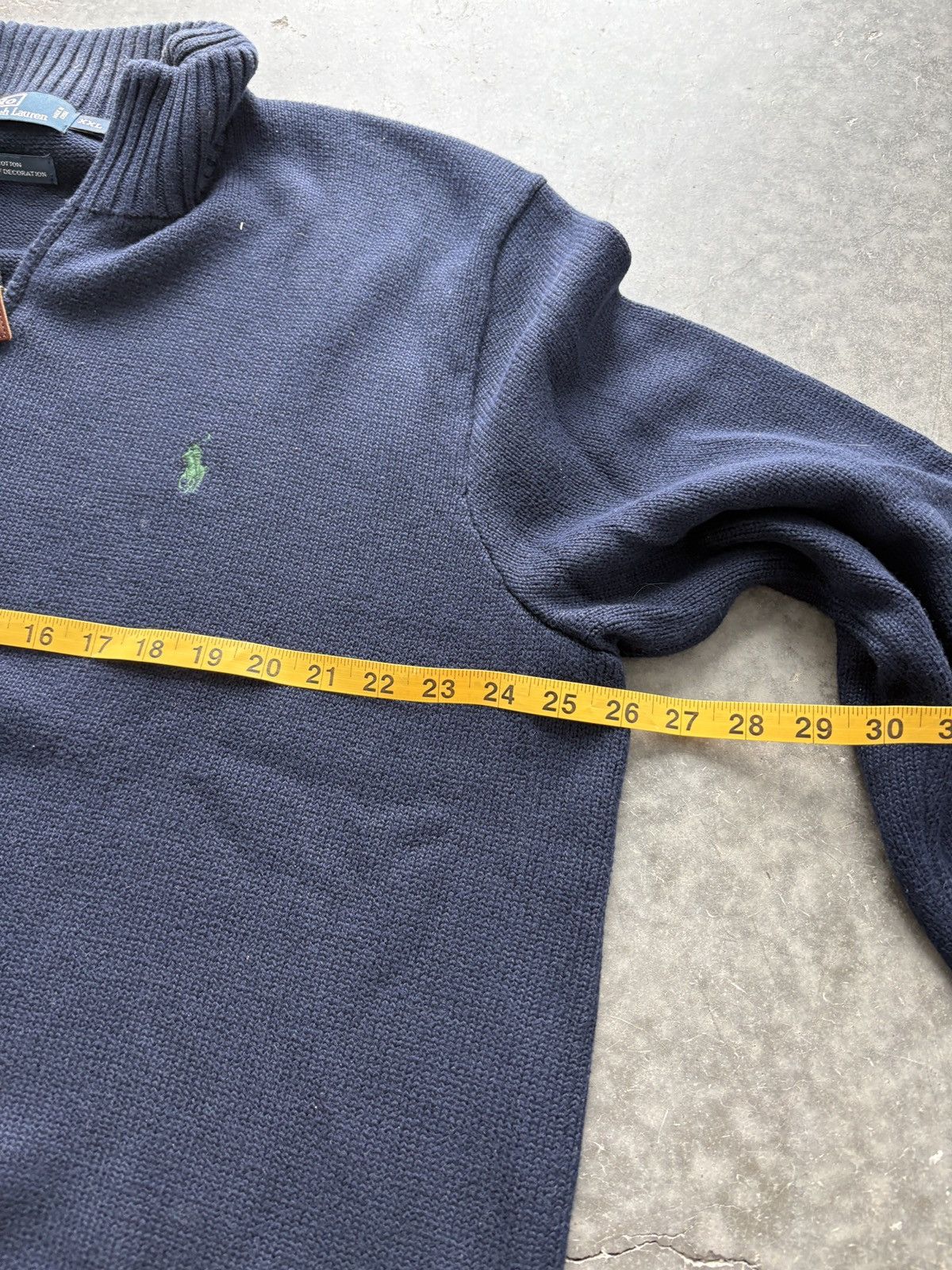 Polo Ralph Lauren Vintage Y2K Polo Ralph Lauren Quarter Zip Knit Sweater Size US XXL / EU 58 / 5 - 5 Thumbnail