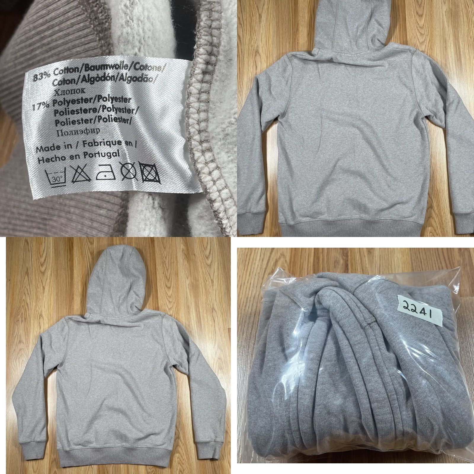 Timberland Timberland Hoodie Mens M Gray Pullover Cotton Polyester Knit Sweatshirt Size US M / EU 48-50 / 2 - 9 Thumbnail