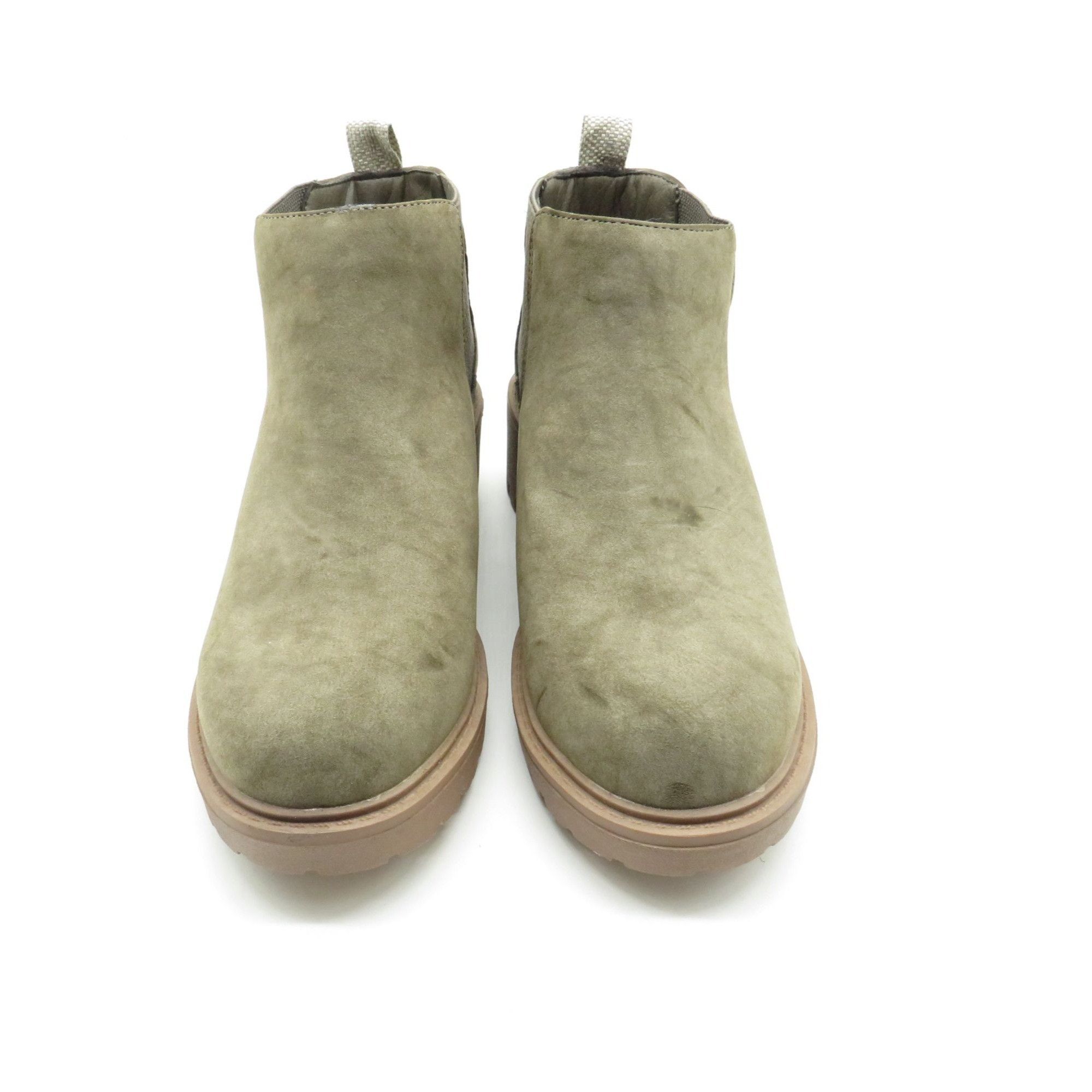 Other Muk Luks Womens Moss Green Slip-On Chelsea Boots Size 9.5 Su Size US 9.5 / IT 39.5 - 3 Thumbnail