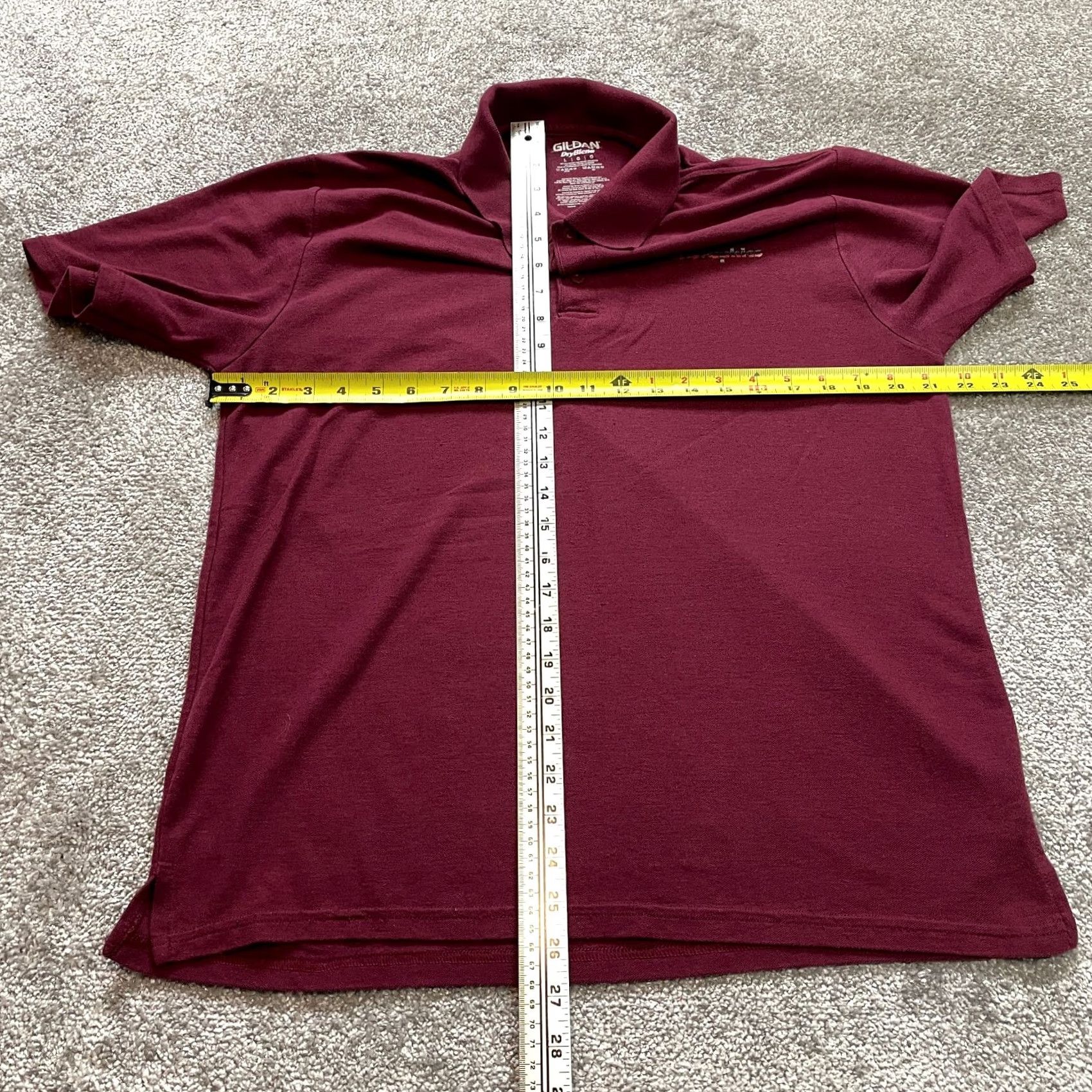 Gildan Gildan Dry Blend Polo Shirt Mens L Dark Red Maroon Logo Collar Gem Graphics Size US L / EU 52-54 / 3 - 4 Thumbnail
