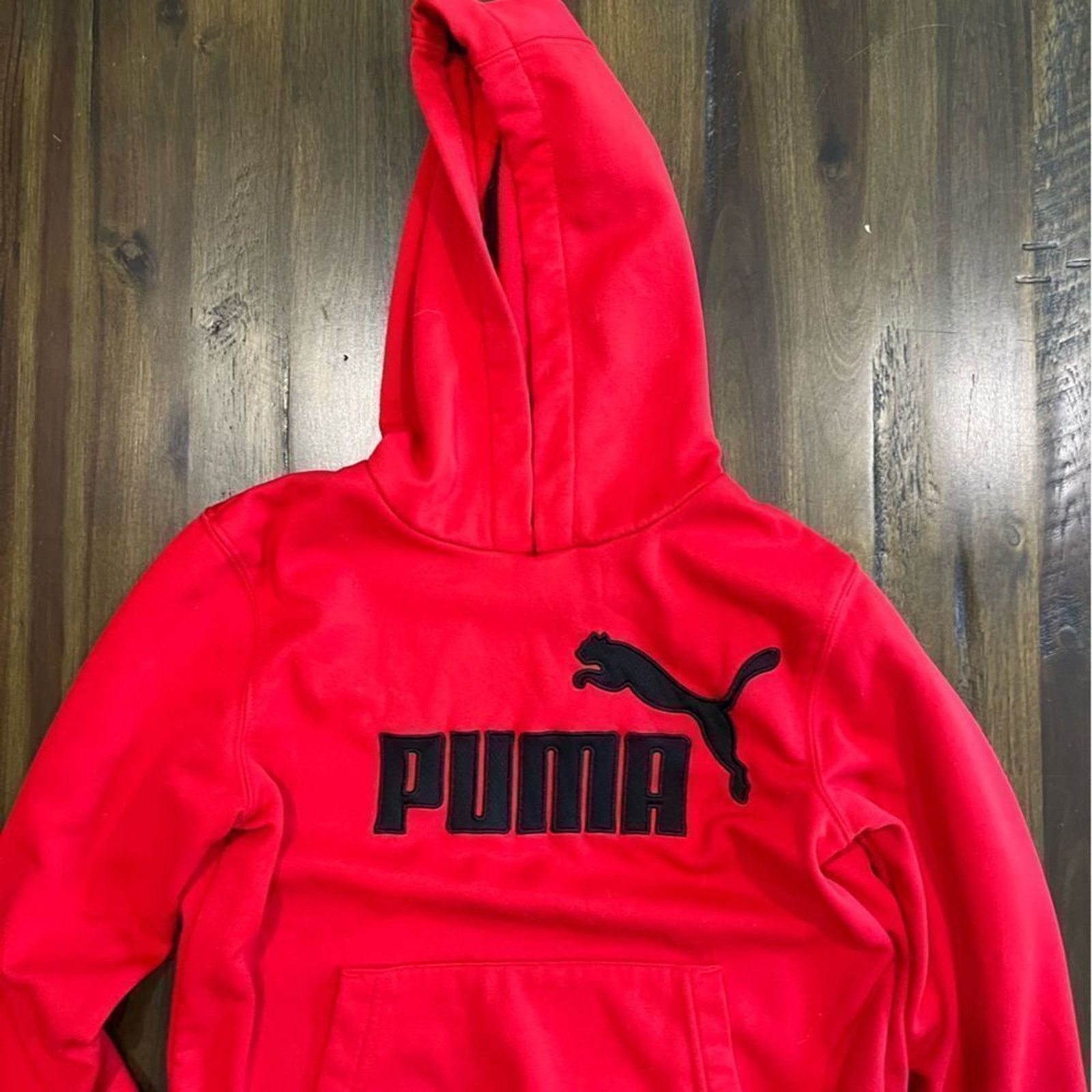 Puma Puma Kids Hoodie Red and Black Fleece - Size S Size S / US 4 / IT 40 - 12 Thumbnail