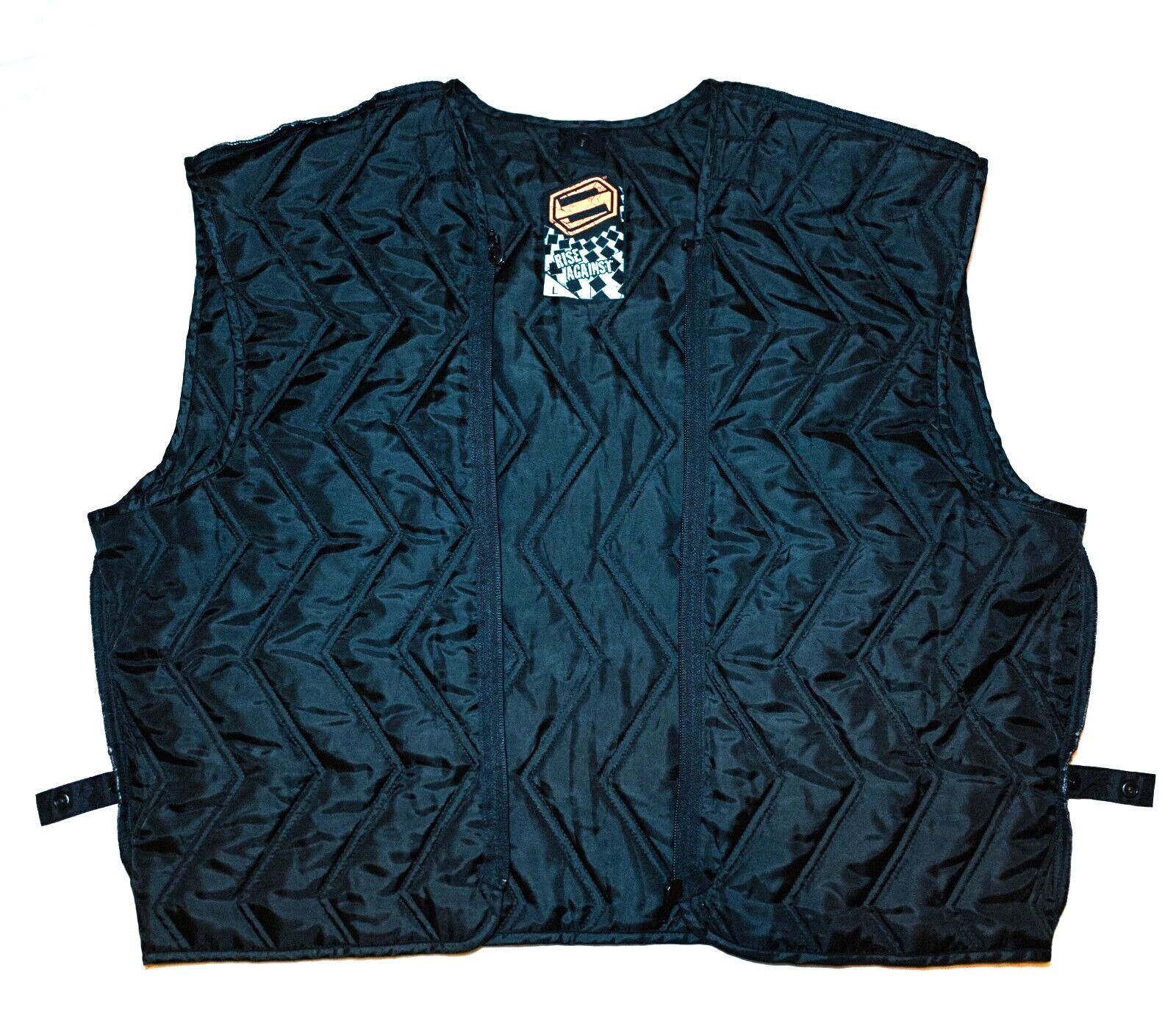 Designer Rare Original Rise Against Biker Jacket Vest Size L/XL Size ONE SIZE - 1 Thumbnail