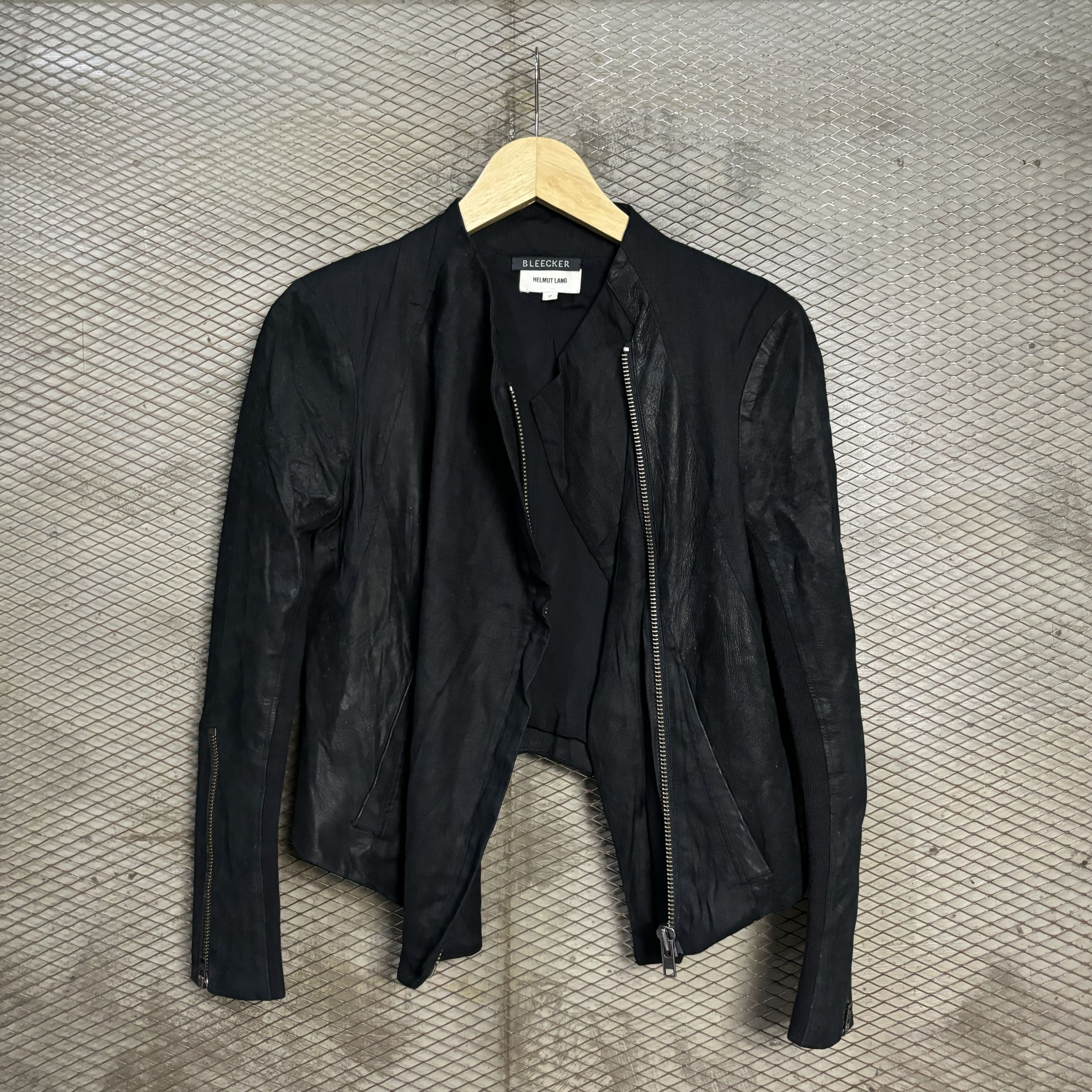 Helmut Lang Helmut Lang Bleecker Leather Jacket Size S / US 4 / IT 40 - 3 Thumbnail