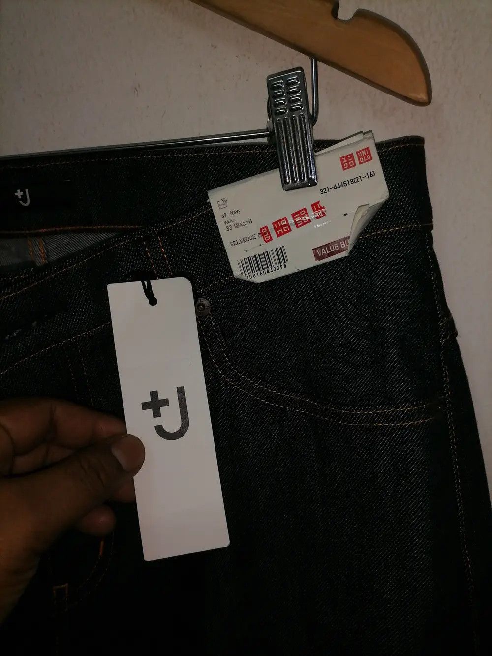 If Six Was Nine × Japanese Brand × Jil Sander Jil Sander X Uniqlo Selvedge Denim Jeans Size US 33 - 8 Thumbnail