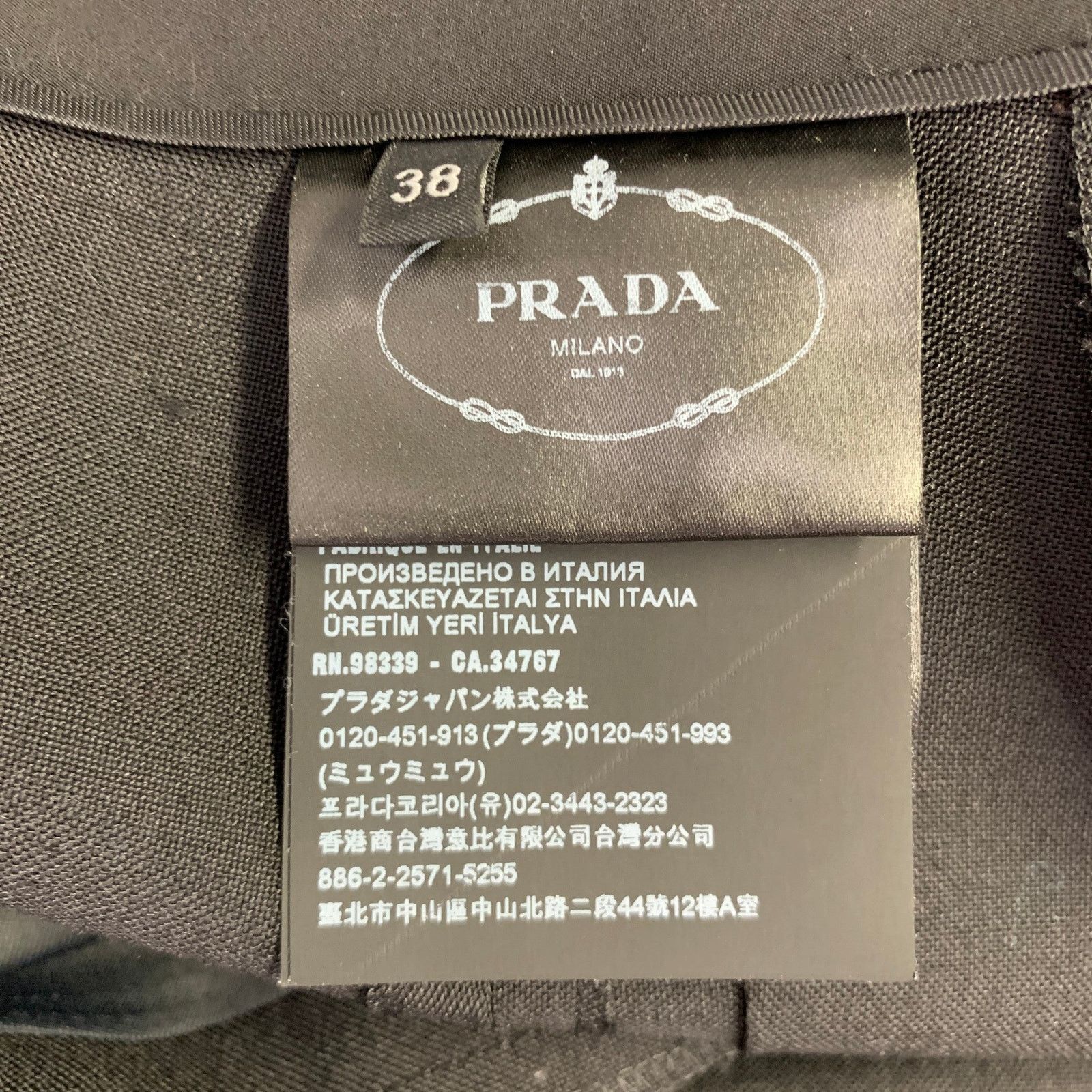 Prada PRADA Size 2 Black Mohair Wool Pleated Long Skirt Size 26" / US 2 / IT 38 - 5 Thumbnail