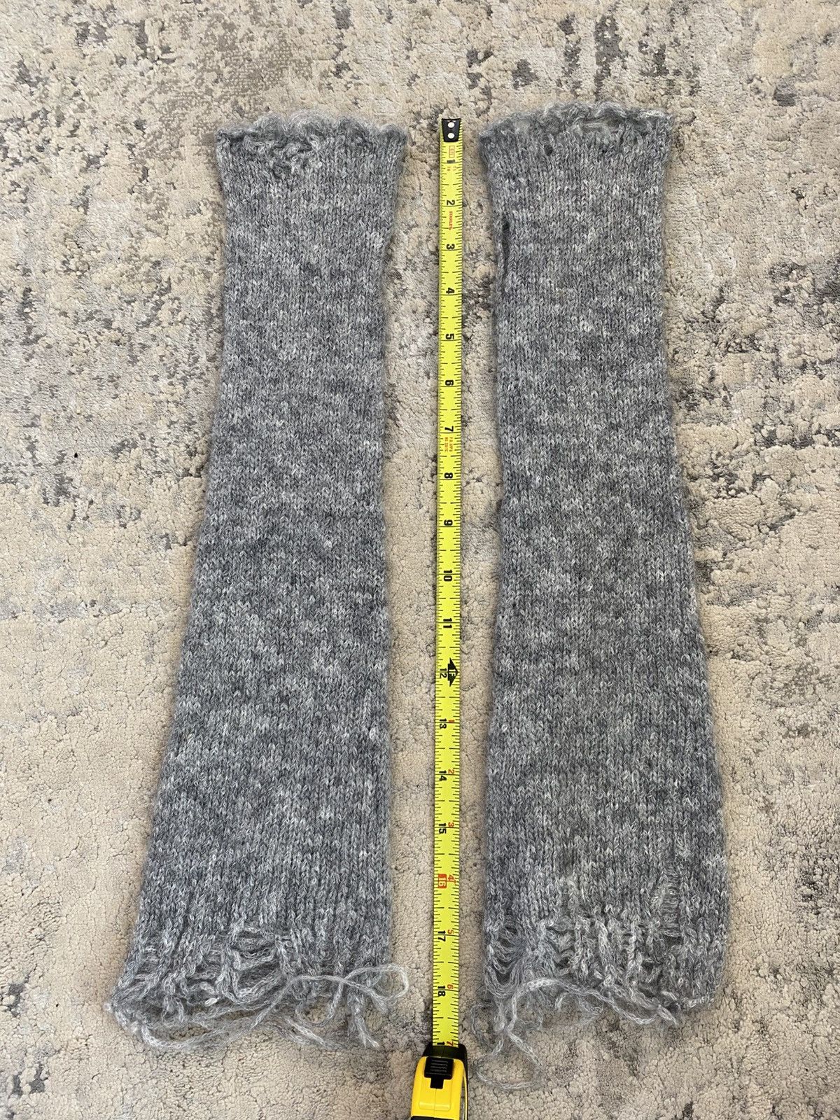 Number (N)ine FW09 "A Closed Feeling" Knit Distressed Arm Warmers (1) Size ONE SIZE - 7 Thumbnail