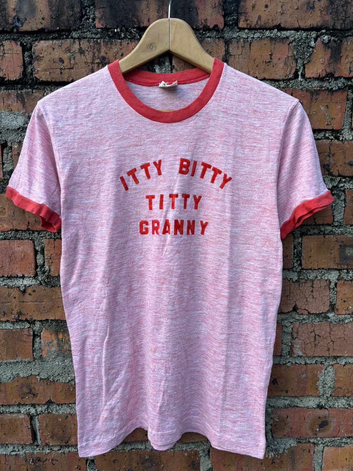 Vintage Vintage 80s Ringer Triblend Rayon T-Shirt Size US M / EU 48-50 / 2 - 1 Thumbnail