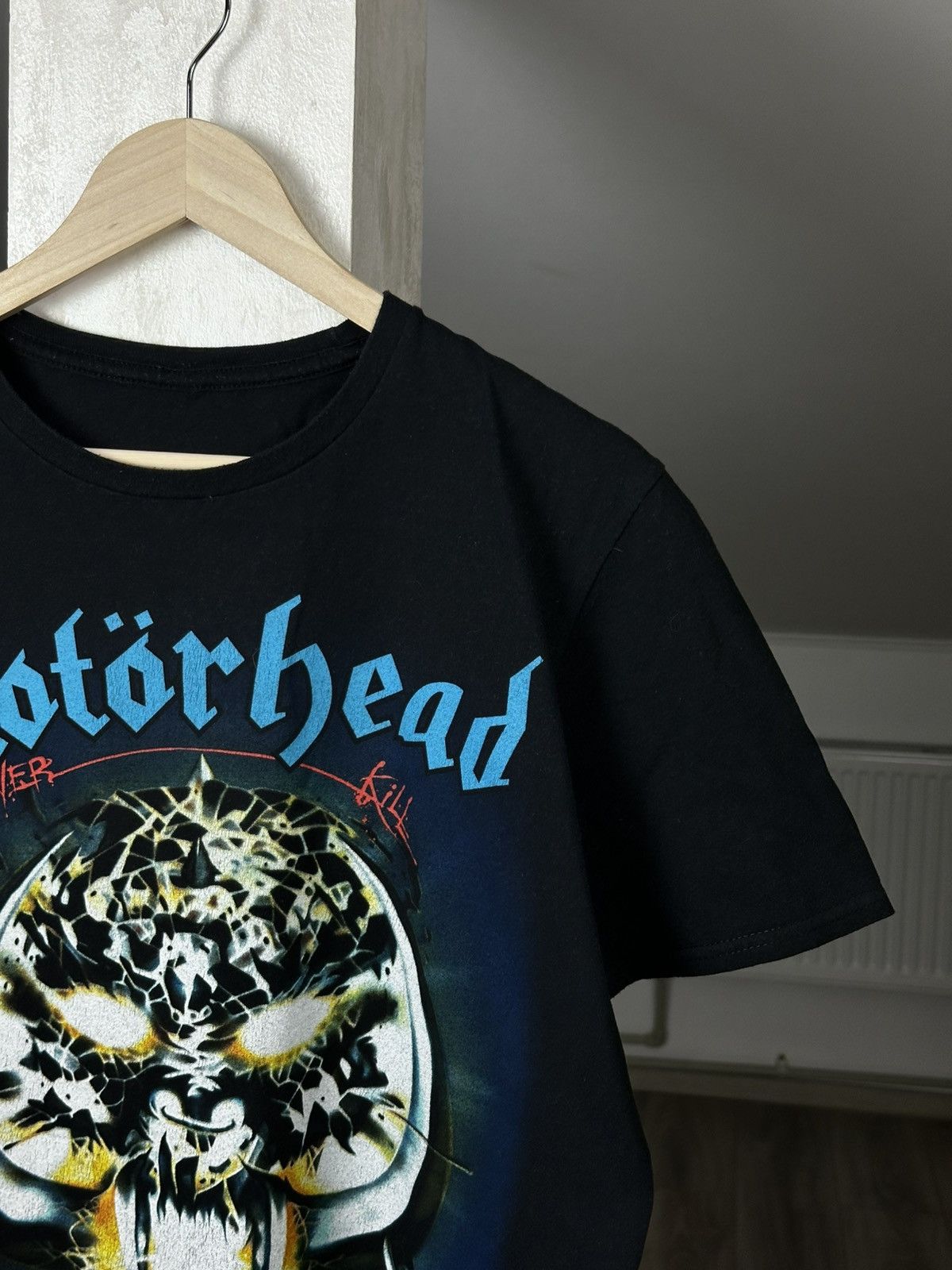 Band Tees Vintage Motörhead Over Kill Black Tee Size US M / EU 48-50 / 2 - 3 Thumbnail