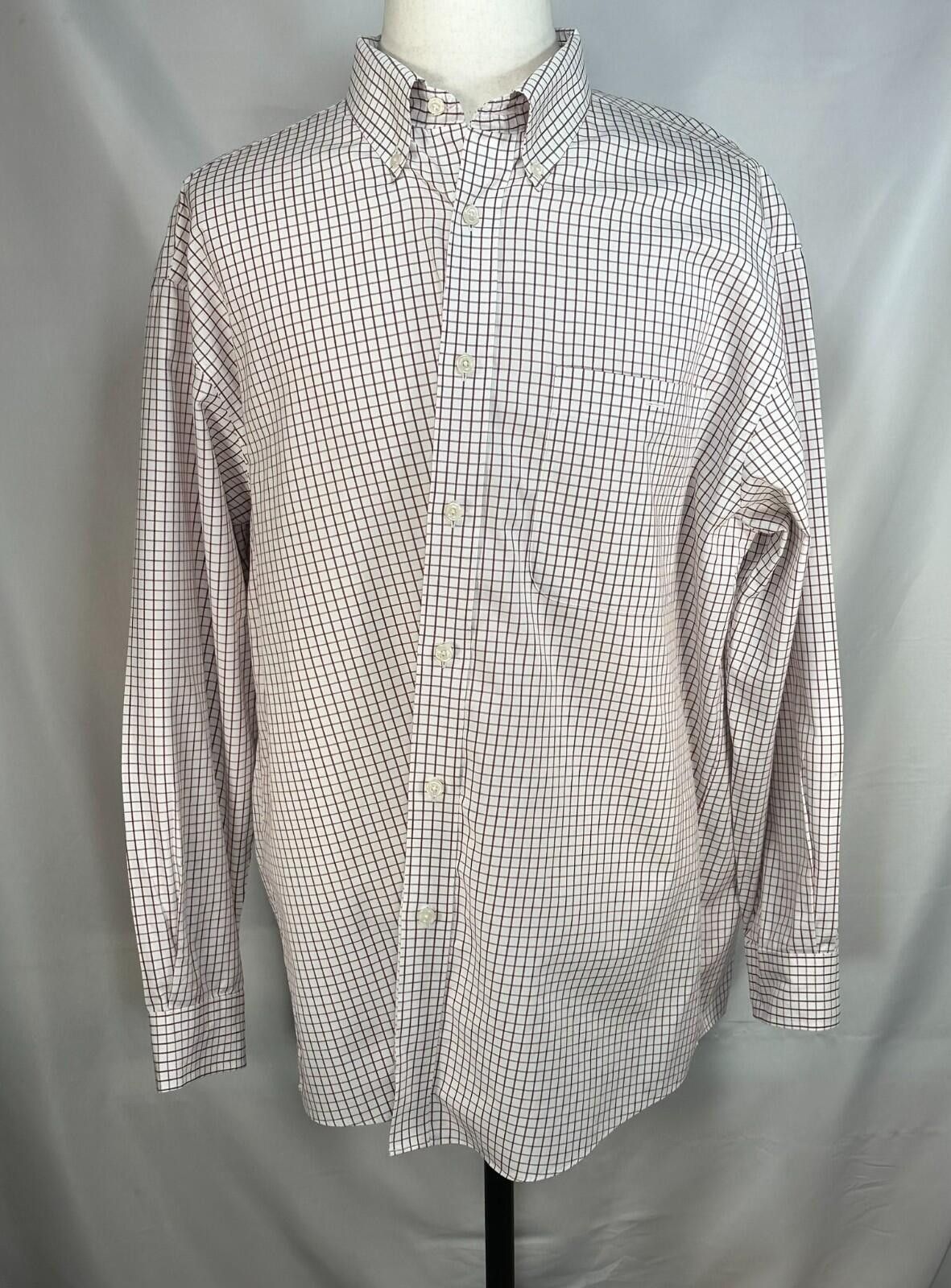 Orvis Orvis Checked 100% Cotton Oxford Button Up Red Mens XL Size US XL / EU 56 / 4 - 1 Thumbnail