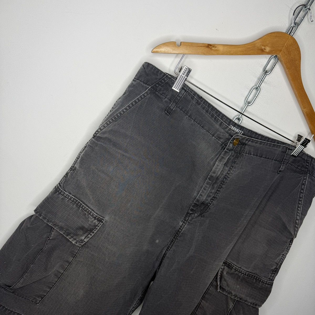 Carhartt Vintage Carhartt Cargo Shorts Workwear Y2K Opium Drill Size US 36 / EU 52 - 4 Thumbnail