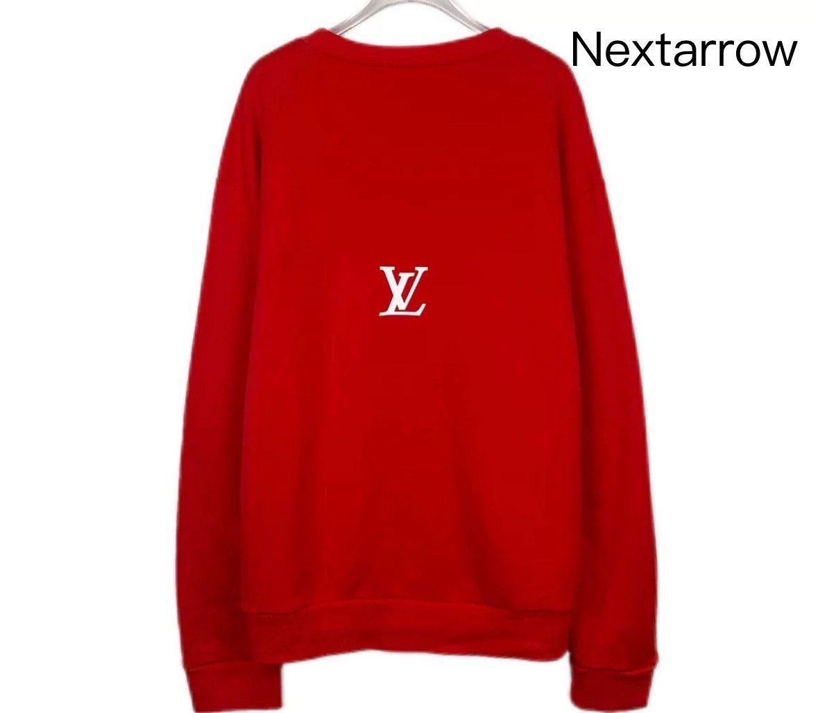 Louis Vuitton Louis Vuitton round neck red cotton long sleeved sweatshirt Size US L / EU 52-54 / 3 - 2 Thumbnail