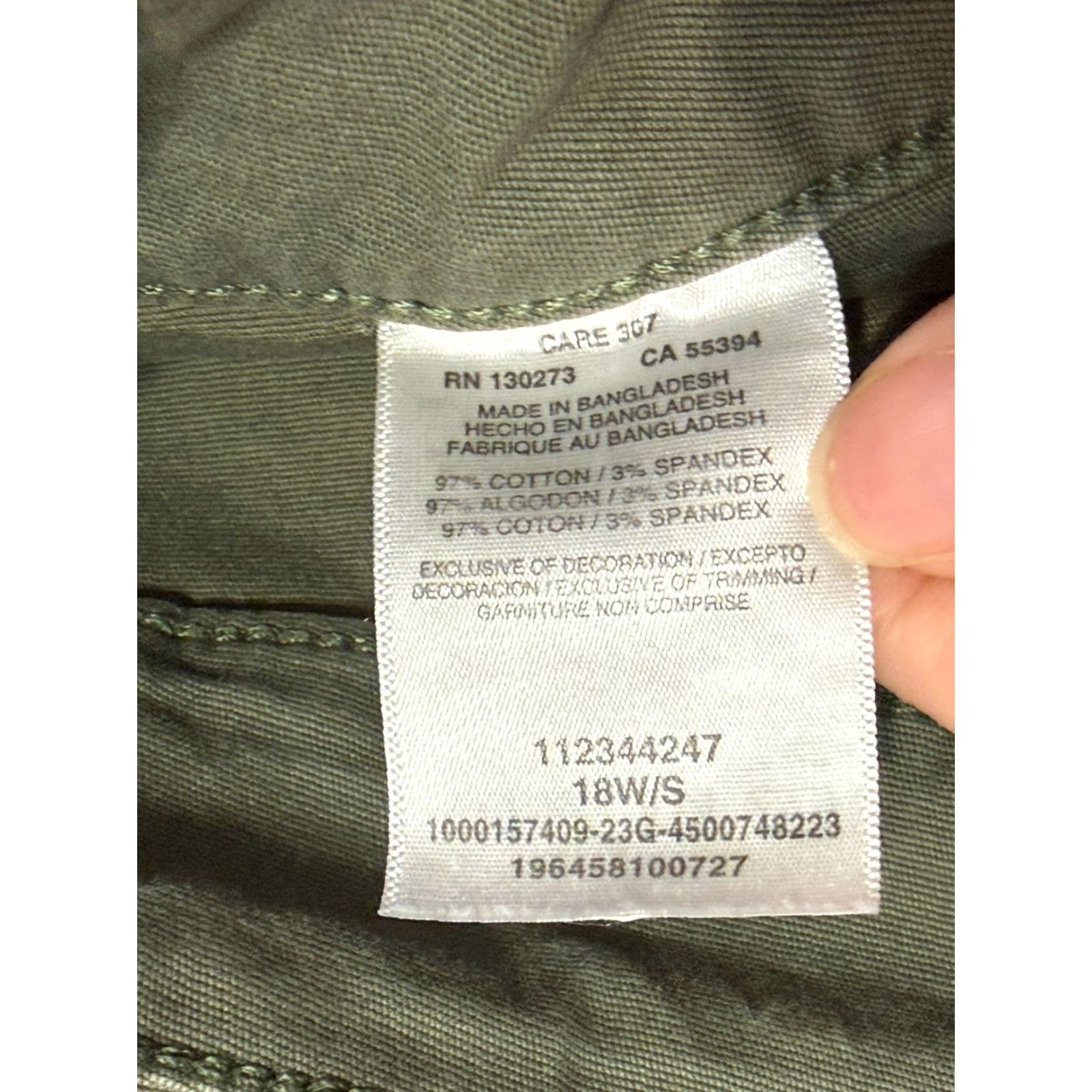 Lee Lee Pants Women's Small Green Workwear High Rise Straight Pockets Outdoor Cotton Chino Size 28" / US 6 / IT 42 - 6 Thumbnail