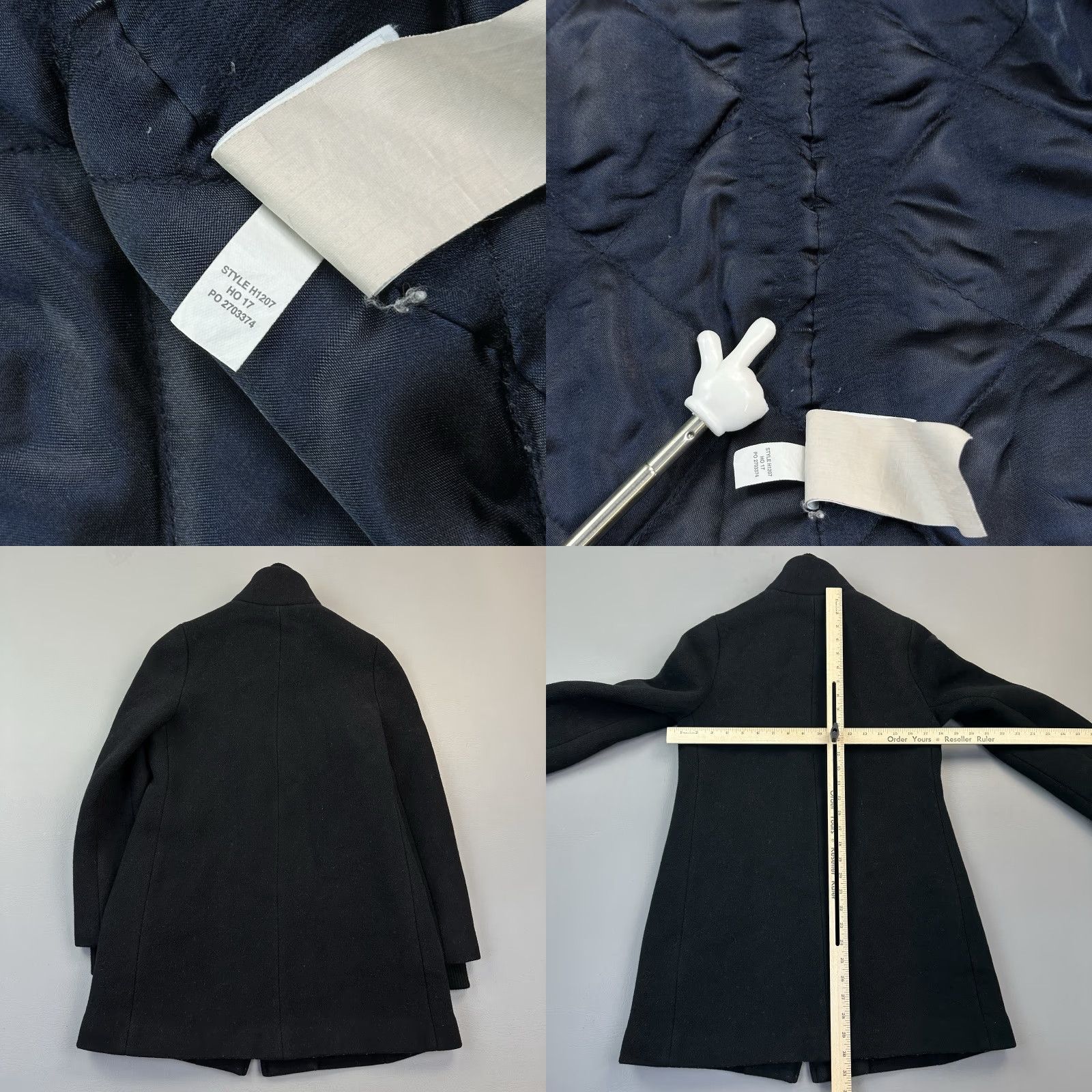J.Crew J. Crew Lodge Coat Women's 4 Black Wool Quilt Lined Jacket Outdoor Size S / US 4 / IT 40 - 8 Thumbnail
