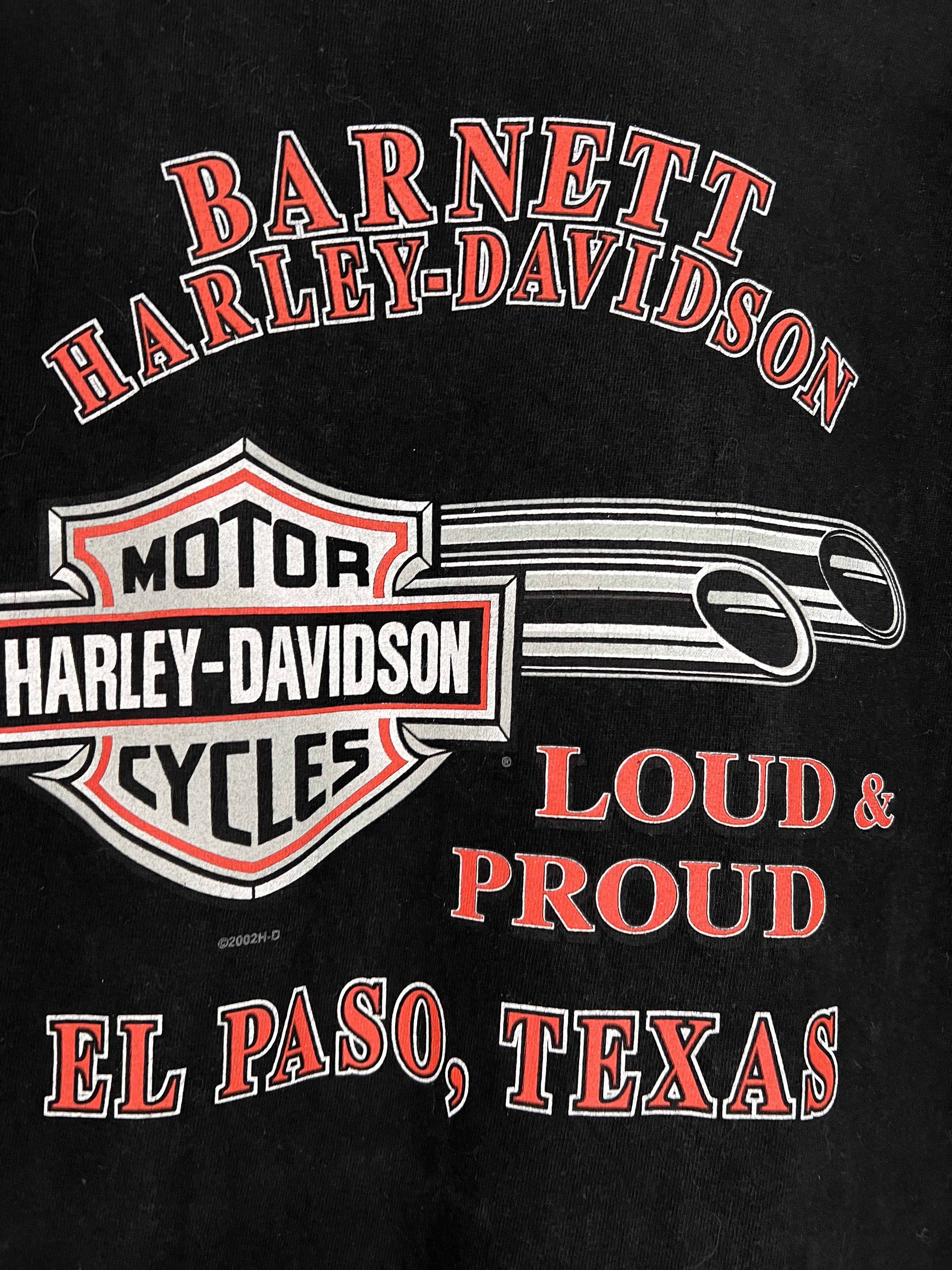 Harley Davidson 2002 Harley Davidson USA OG logo t shirt El Paso Texas tee L Size US L / EU 52-54 / 3 - 11 Thumbnail