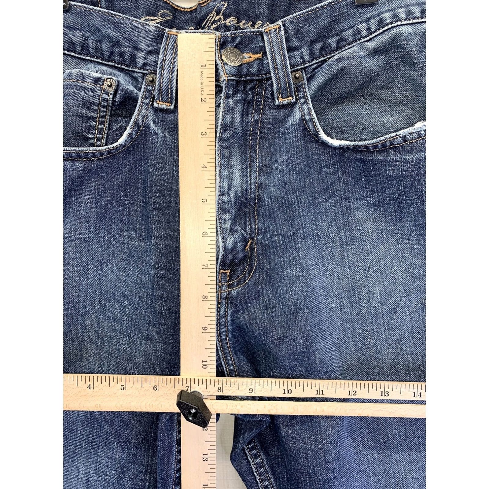 Eddie Bauer VINTAGE Eddie Bauer Denim Jeans Distressed Mens Straight Leg SZ 32x30-5295 Blue Cotton 5-Pocket Design Regular Jeans Mens Vintage 5295 Distressed Size US 32 / EU 48 - 3 Thumbnail