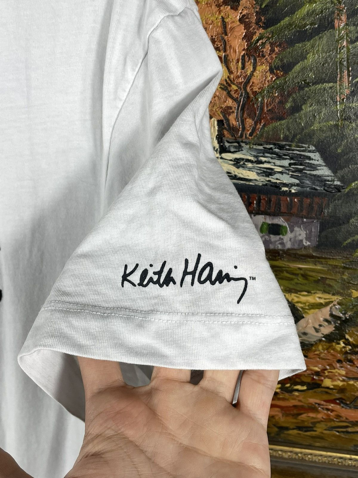 Japanese Brand × Keith Haring Keith Haring Art Skateboard White T-Shirt Tee Size US M / EU 48-50 / 2 - 8 Thumbnail
