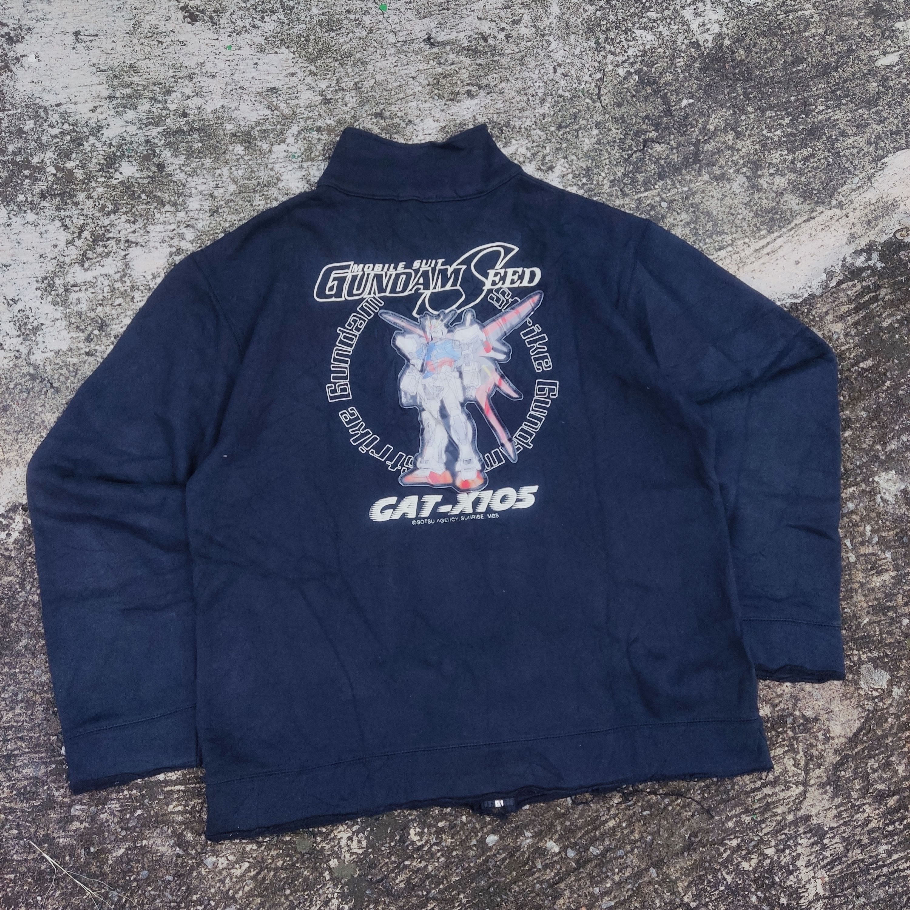 Anime Y2K Gundam Seed Track Top, GAT-X105. Mecha Anime Size US L / EU 52-54 / 3 - 2 Thumbnail