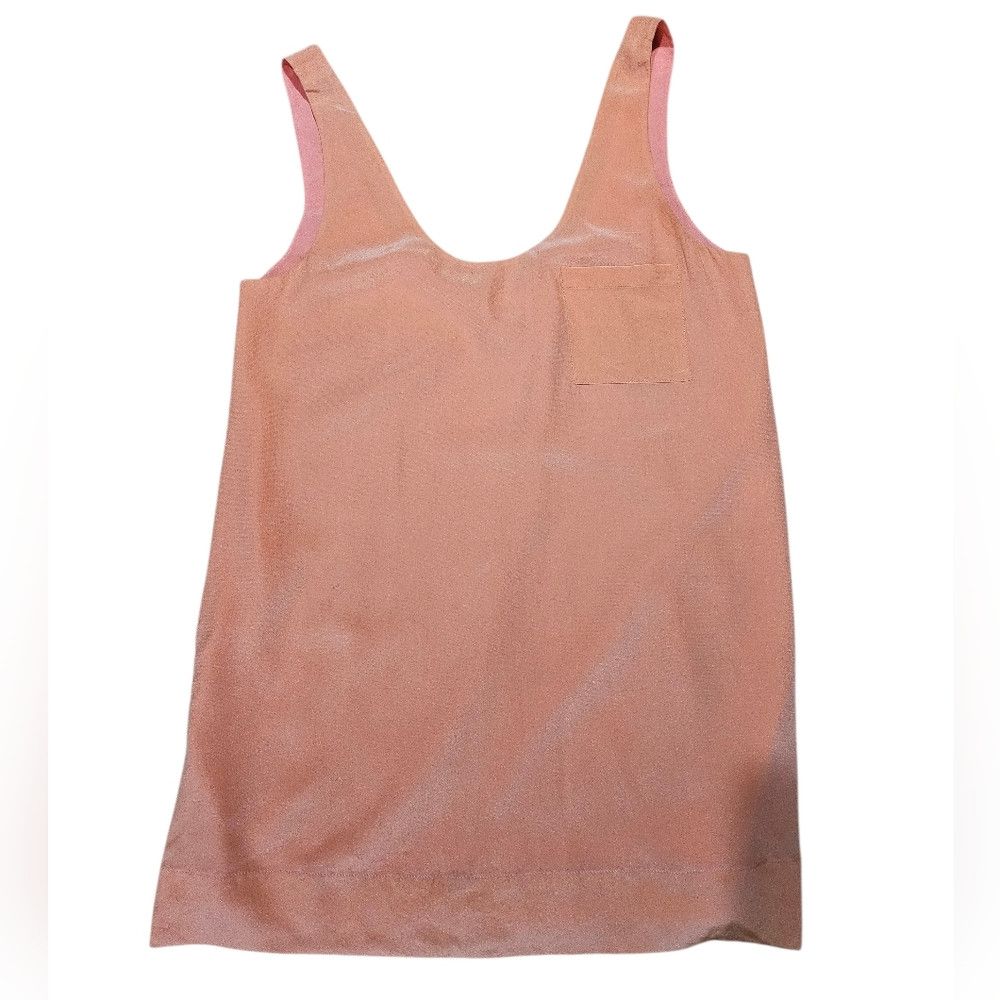 Joie Joie Coral Peach Sleeveless Tank Sheath Silk Dress Small Size S / US 4 / IT 40 - 4 Thumbnail