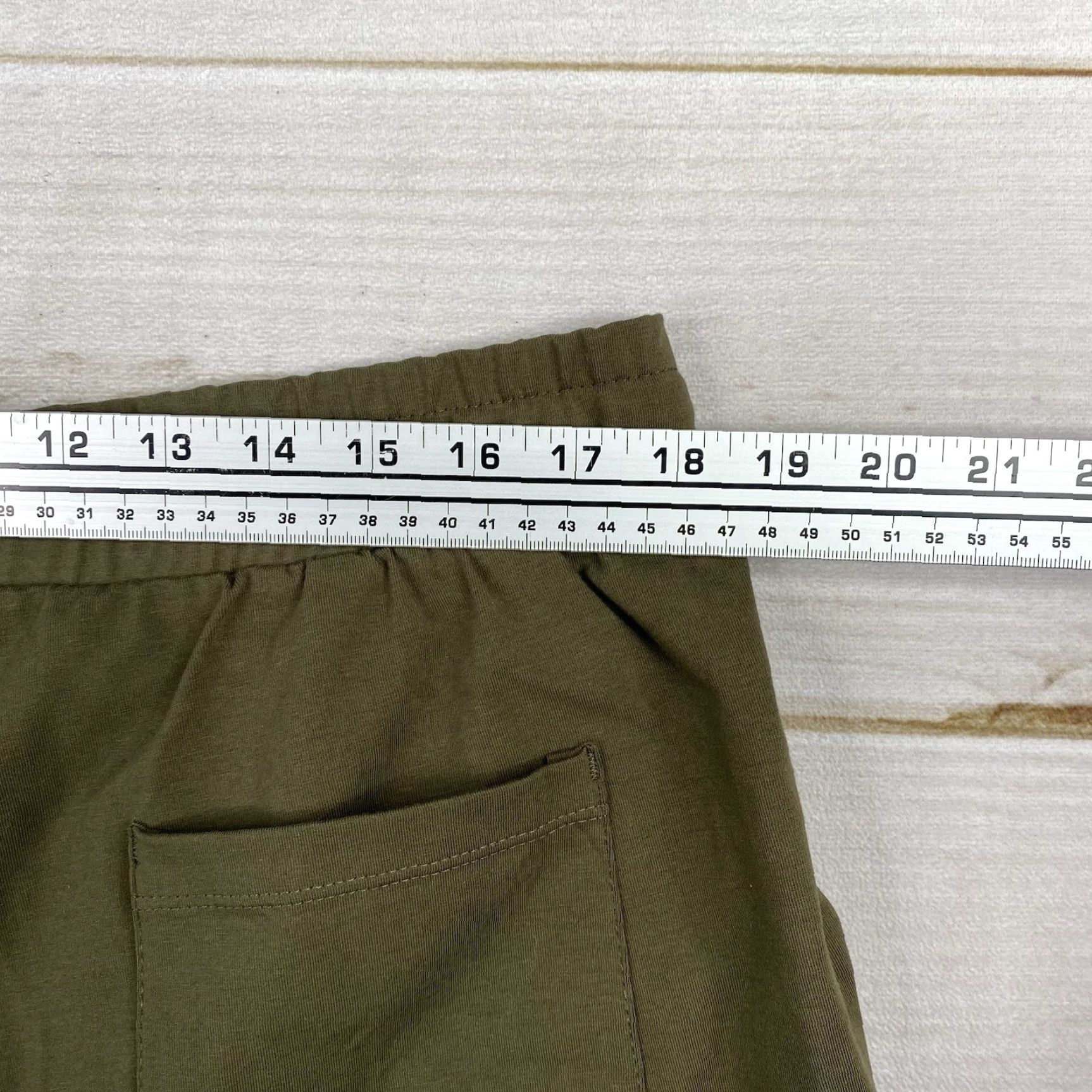 Vintage Baleaf Womens Shorts 2XL Green Cotton Drawstring Pockets Pull On Lounge Yoga Shirt Size 40" / US 18 - 7 Thumbnail