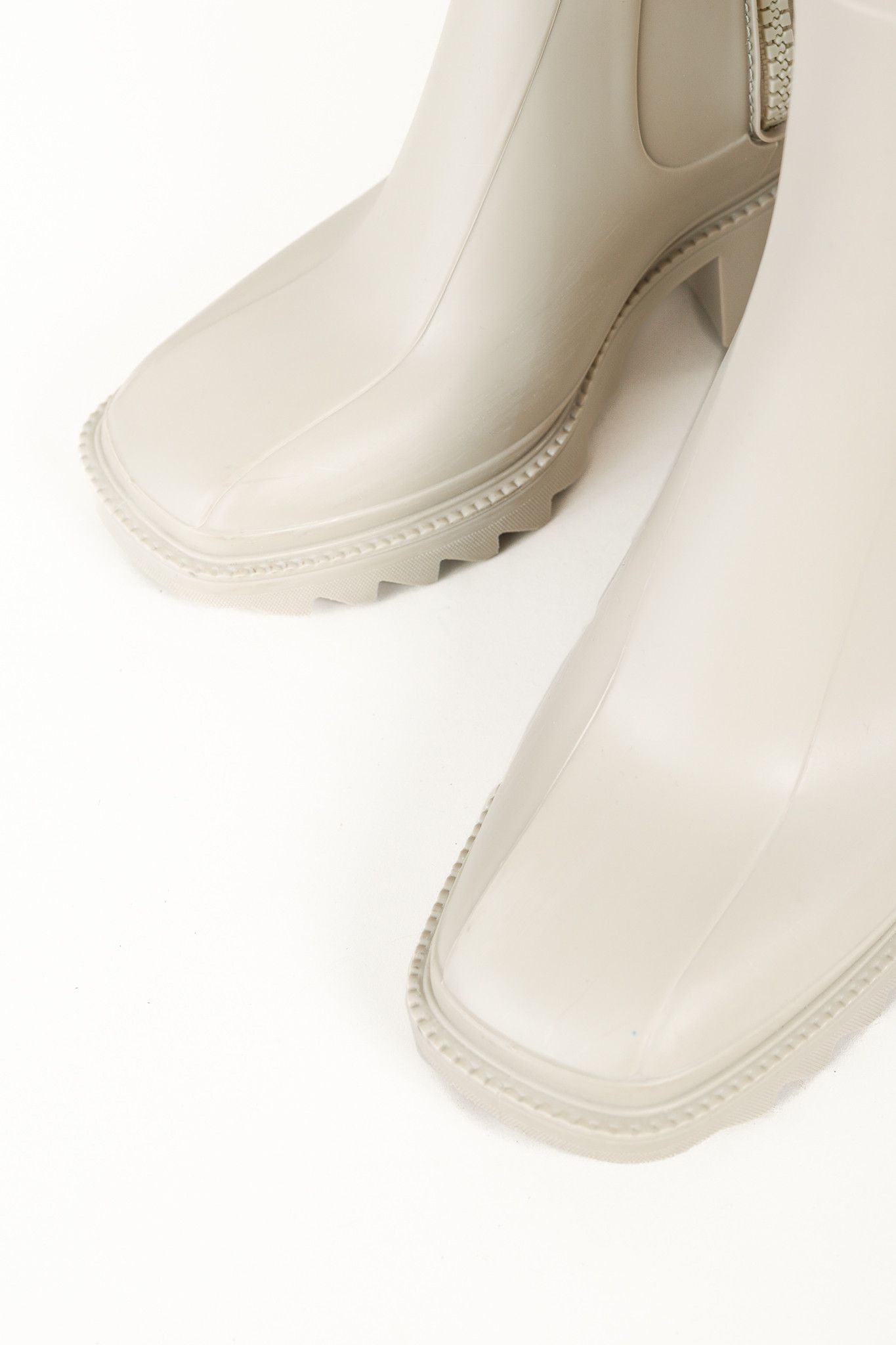 Chloe Chloe Betty Grey Rubber Chunky-Heel Rain Boots Size US 6.5 / IT 36.5 - 6 Thumbnail