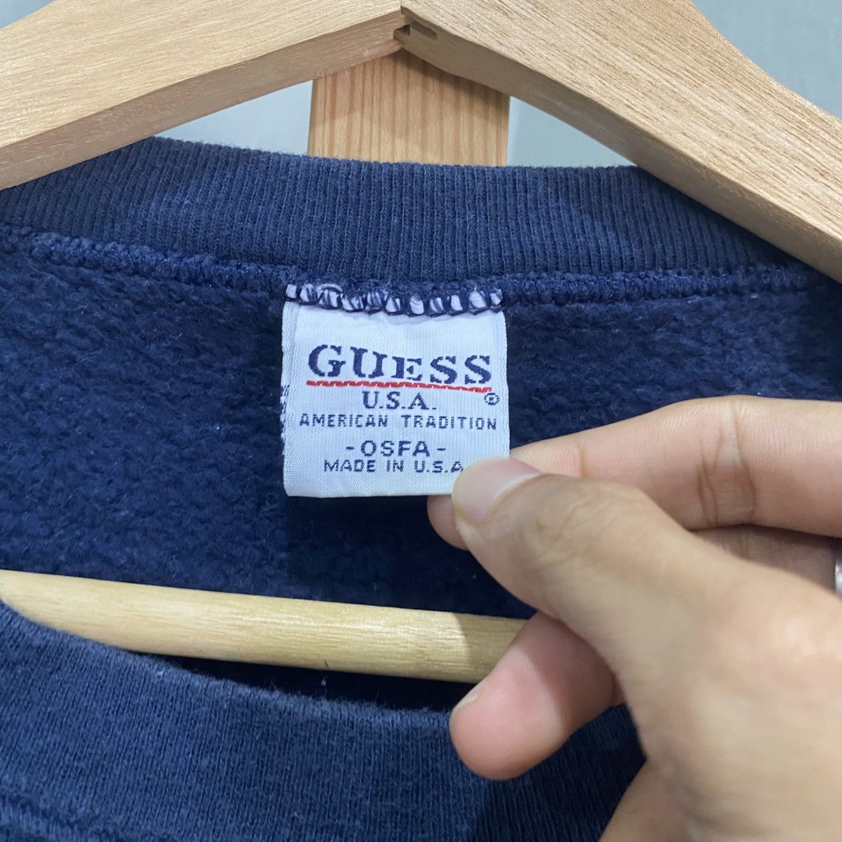Guess Vintage 90s Guess Jeans USA Embroidered Crewneck Sweatshirt Size US S / EU 44-46 / 1 - 6 Thumbnail