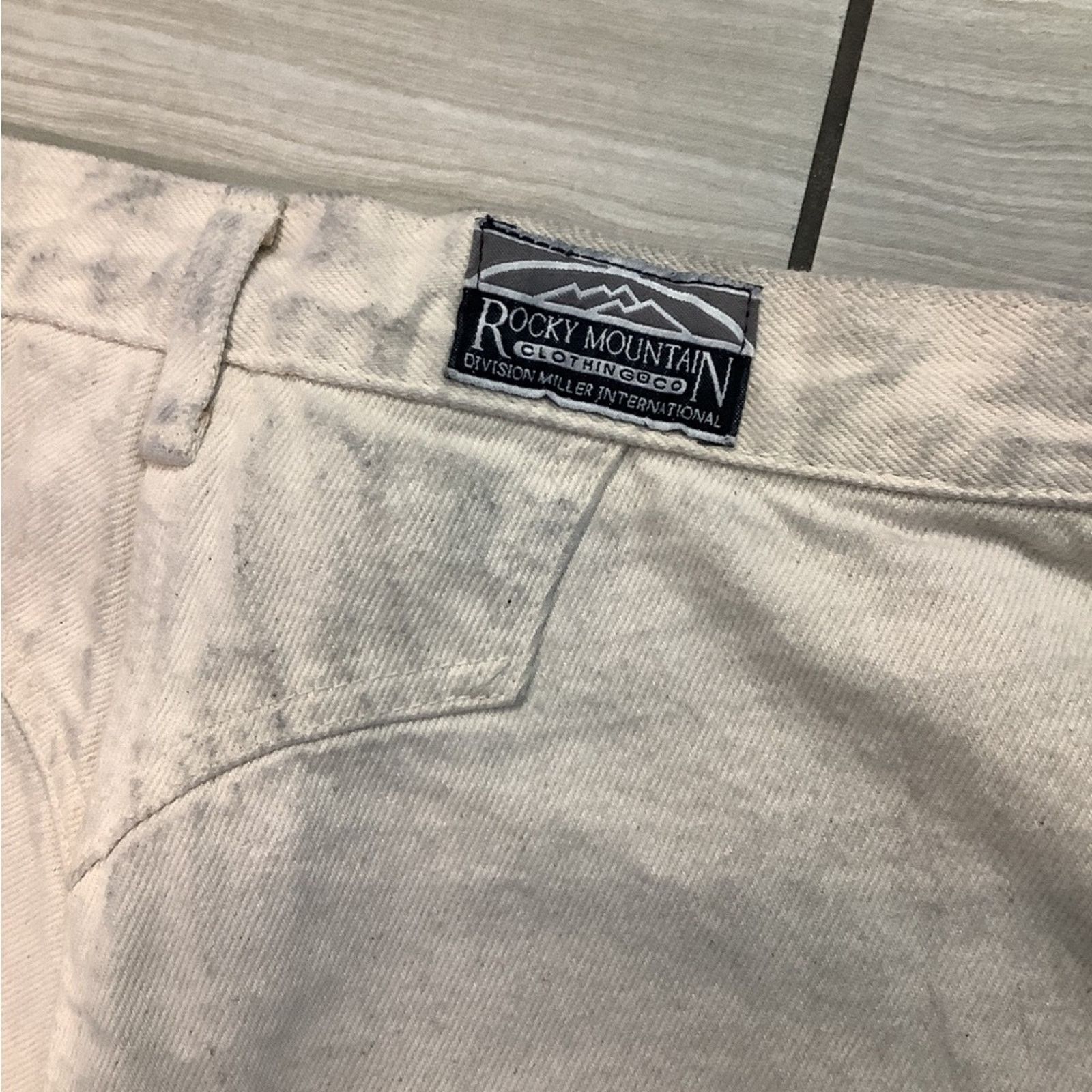 Vintage Vintage 90s Cream Rocky Mountain Rugged High waist jeans Size 28" / US 6 / IT 42 - 6 Thumbnail