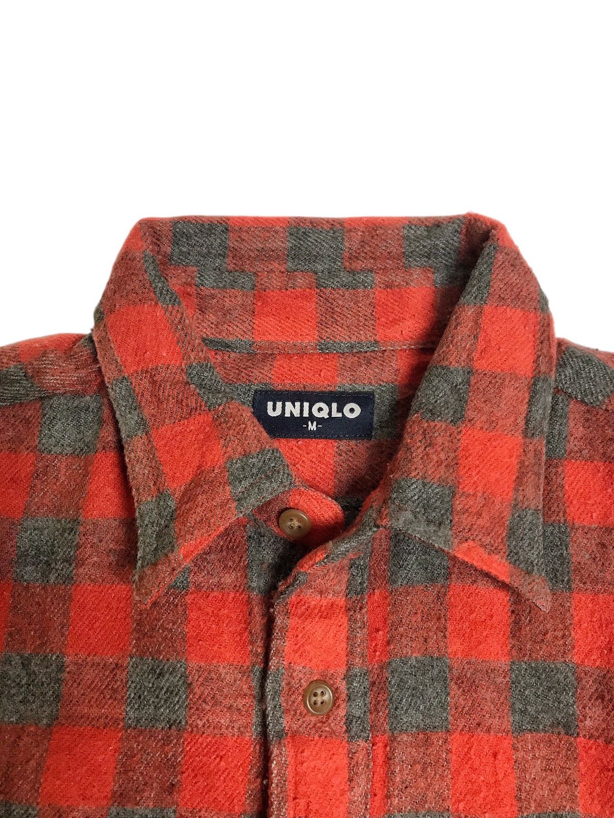 Japanese Brand × Uniqlo × Vintage Uniqlo Double Pocket Vintage Plaid Wool Flannel Size US XL / EU 56 / 4 - 6 Thumbnail