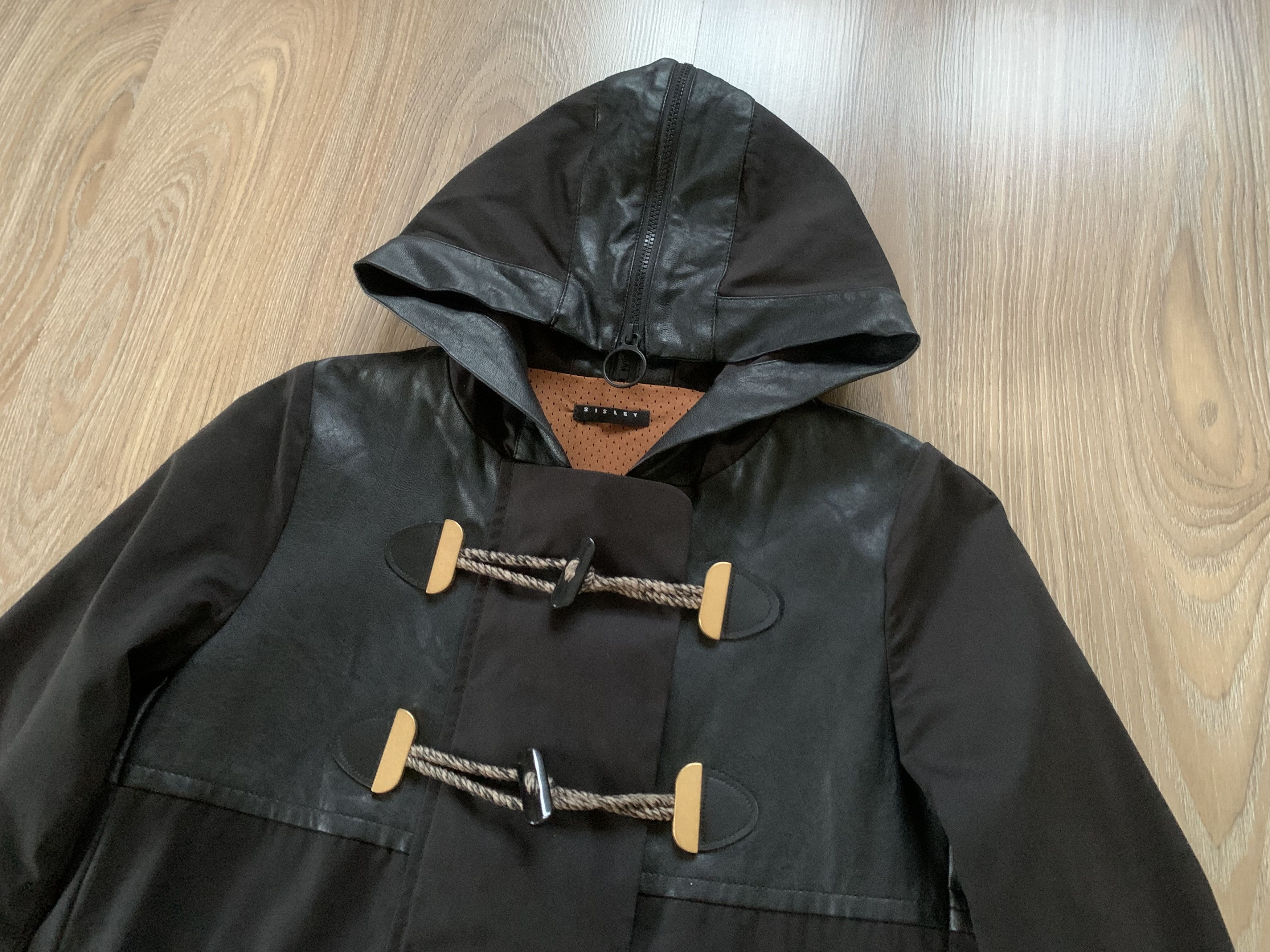 Sisley Sisley Black Hood Cloak Trench Size M / US 6-8 / IT 42-44 - 5 Thumbnail