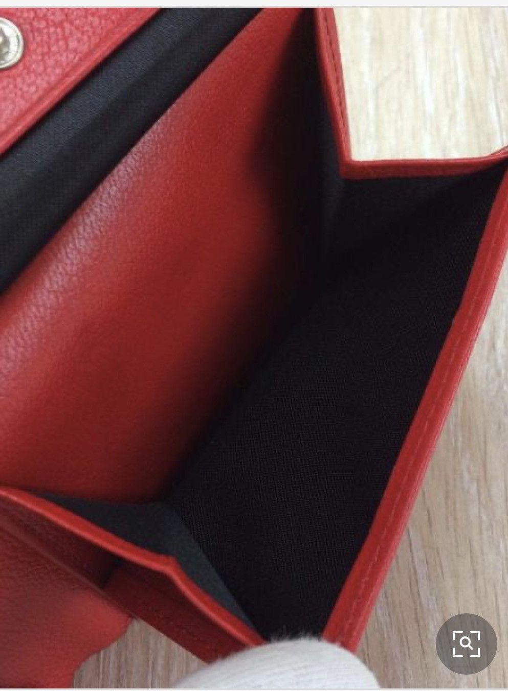 Japanese Brand hide k 1896 RFID Blocking Bifold Leather Red Wallet Size ONE SIZE - 4 Thumbnail