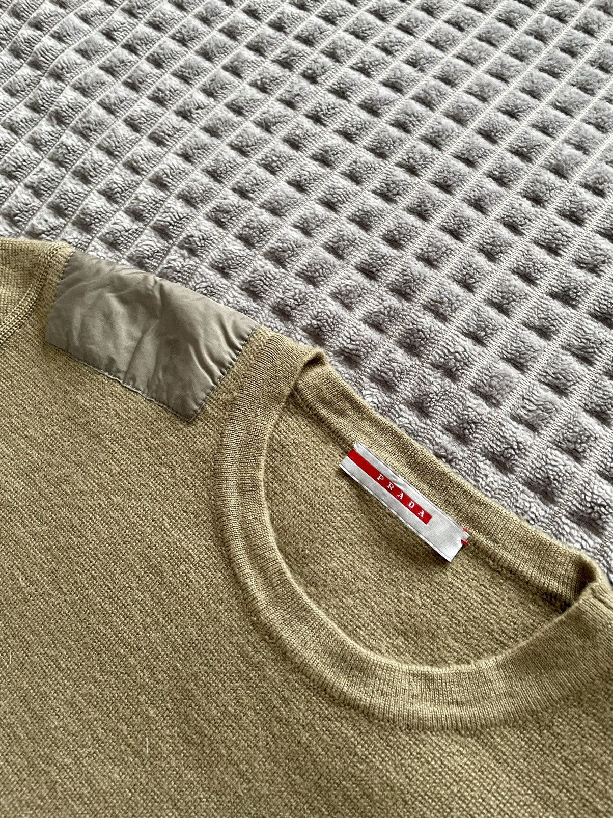 Prada Prada Sport Vintage Olive Stretch Red Tab Knit Sweater Size US S / EU 44-46 / 1 - 6 Thumbnail