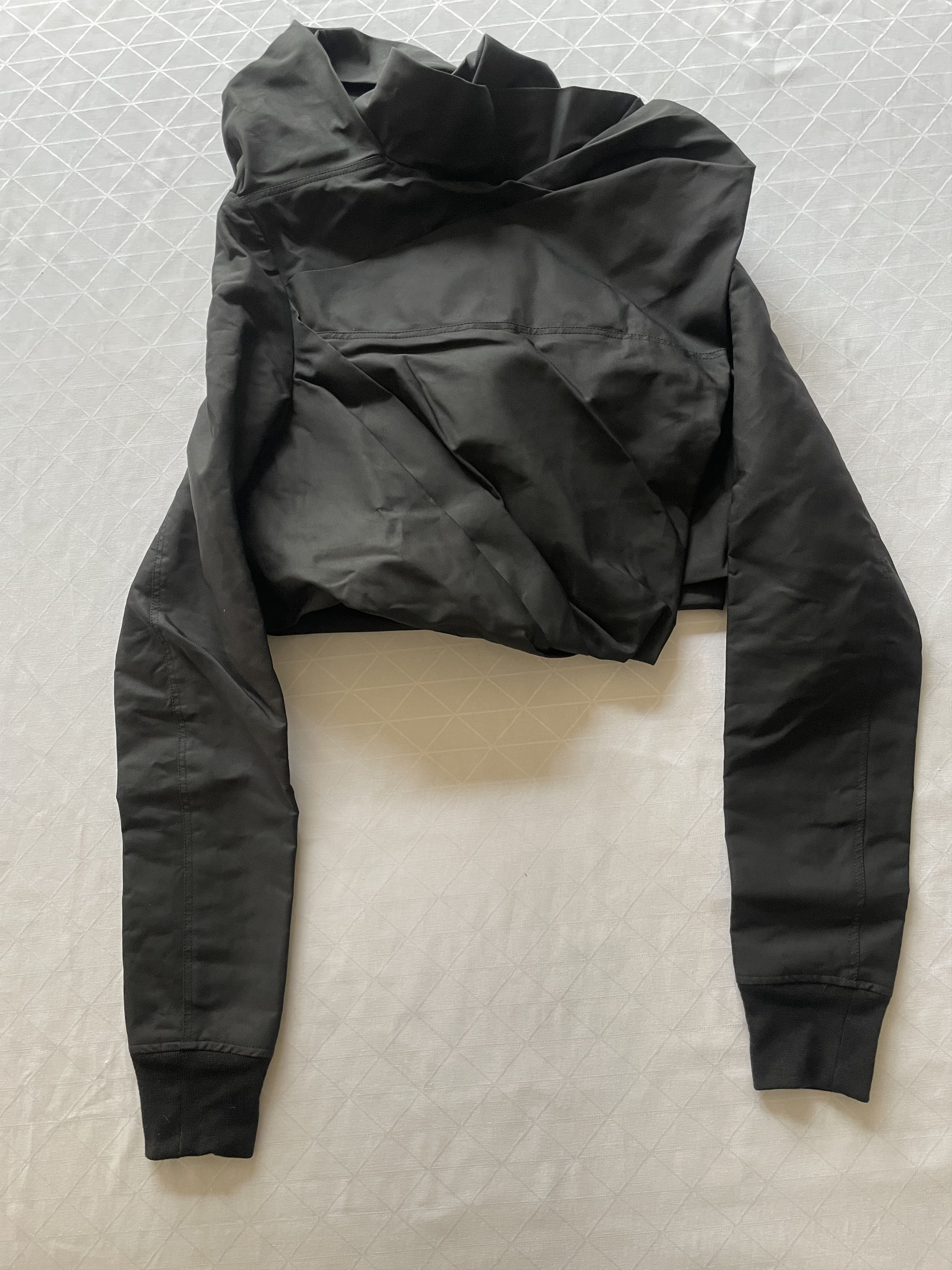 Rick Owens SS/19 Black Stalacmite Bomber Jacket Size L / US 10 / IT 46 - 1 Thumbnail