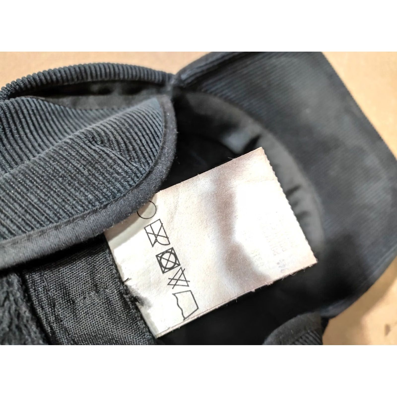 Vintage VINTAGE Wegener Hat Black L-XL Ear Flap Thermal Cover Neck Corduroy Baseball Cap Mens Size ONE SIZE - 3 Thumbnail