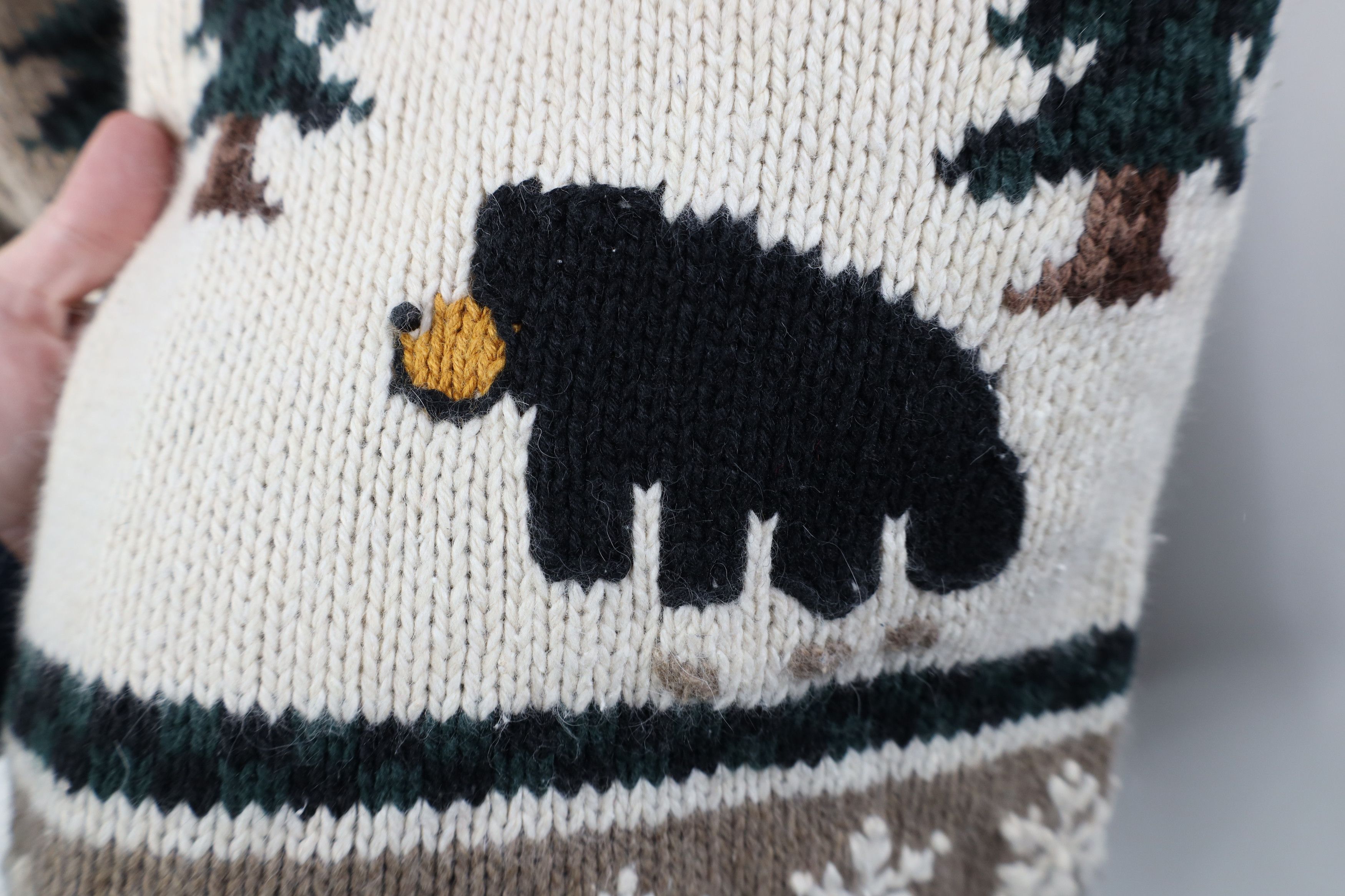 Vintage Vintage 90s Streetwear Christmas Cabin Zip Cardigan Sweater Size M / US 6-8 / IT 42-44 - 7 Thumbnail