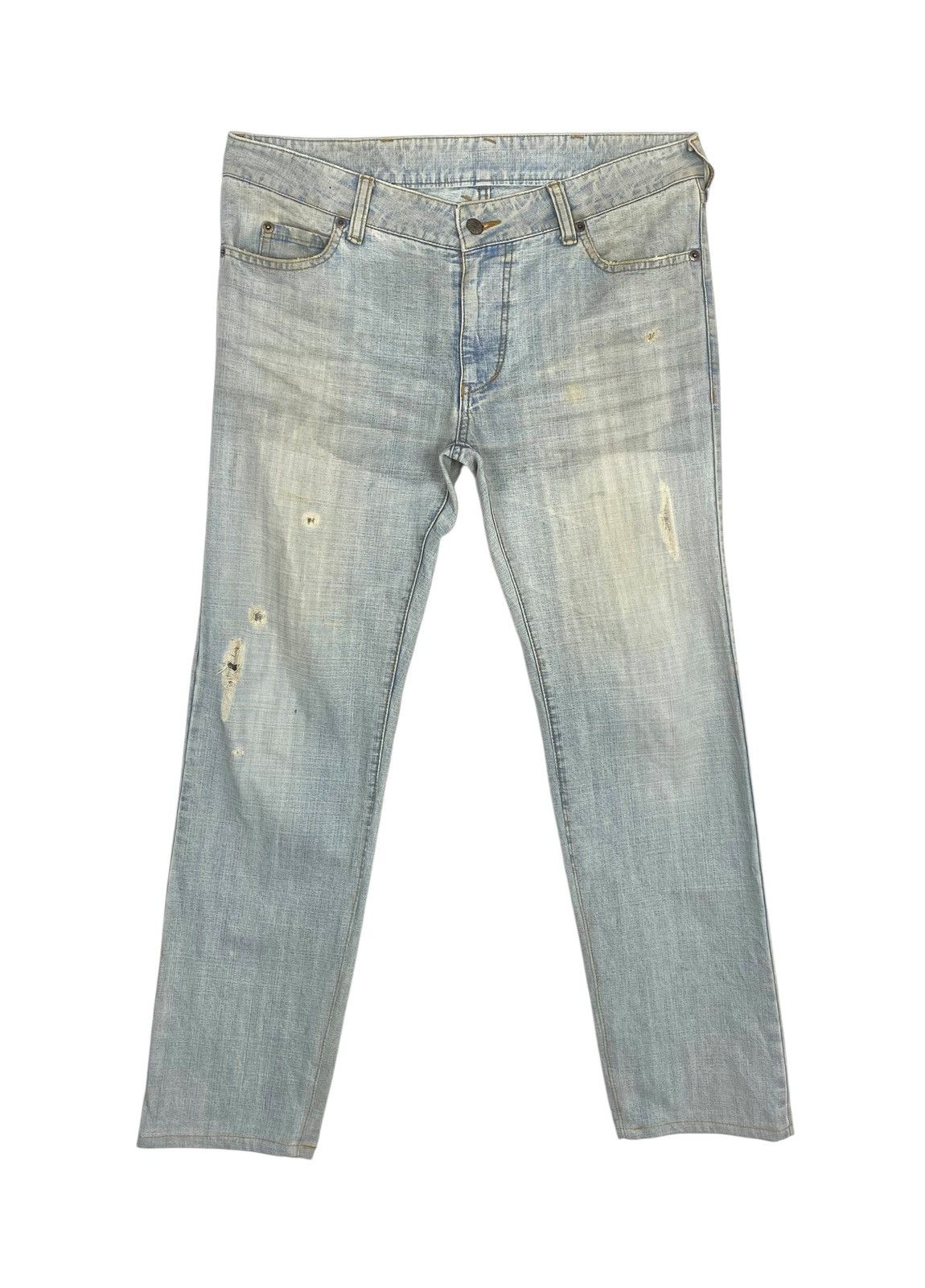 Katharine Hamnett London Rare‼️ Katharine Hamnett London Distressed Jeans Made Japan Size 34" / US 12 / IT 48 - 1 Thumbnail