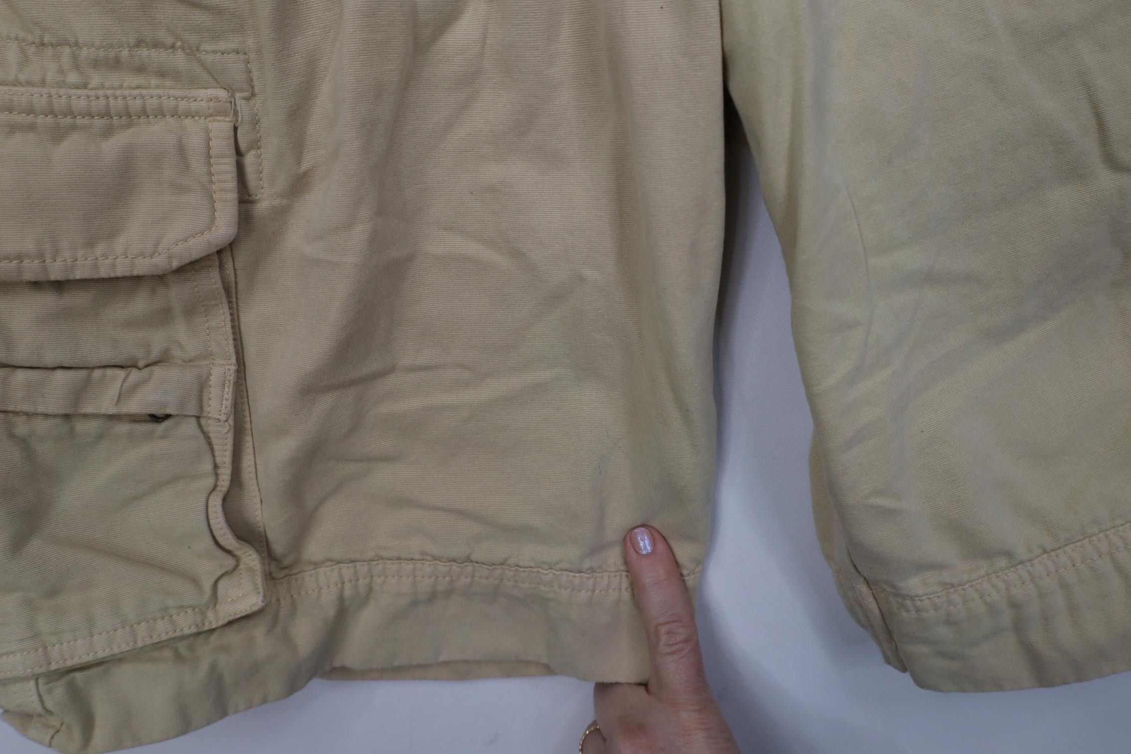 Lands' End Vintage 90s Y2K Lands End Heavyweight Surplus Cargo Shorts Size US 34 / EU 50 - 5 Thumbnail