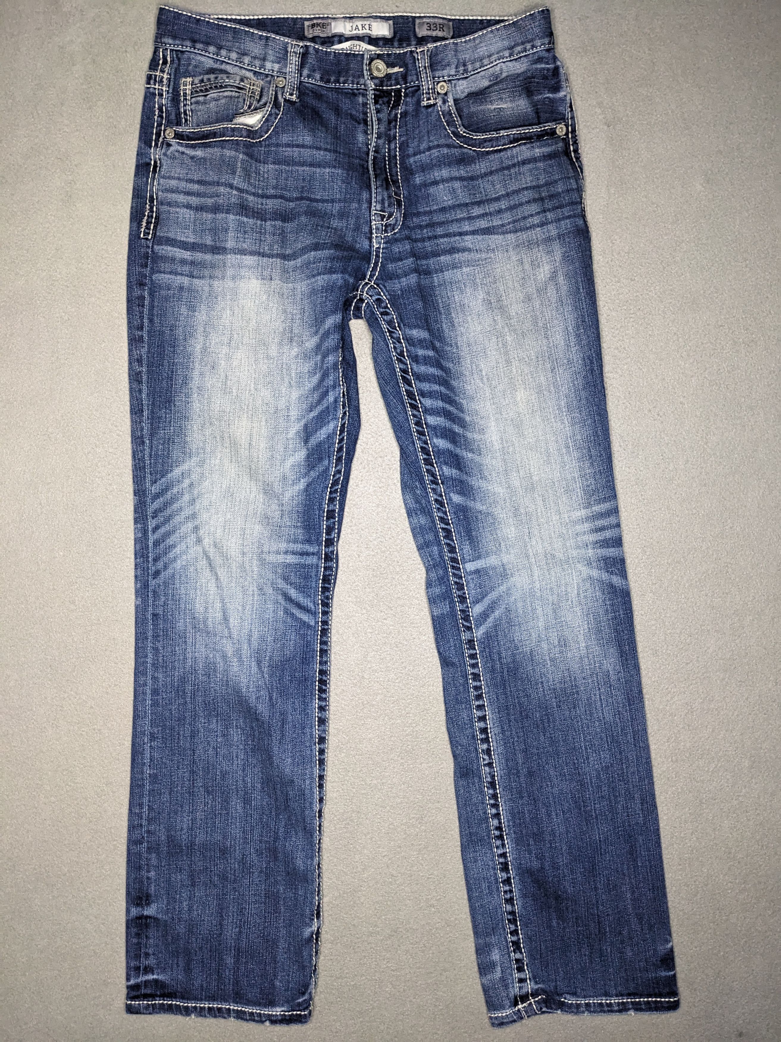 Buckle Black Buckle BKE Jake Straight Jeans 32x32 Denim Thick Stitch Size US 32 / EU 48 - 1 Thumbnail