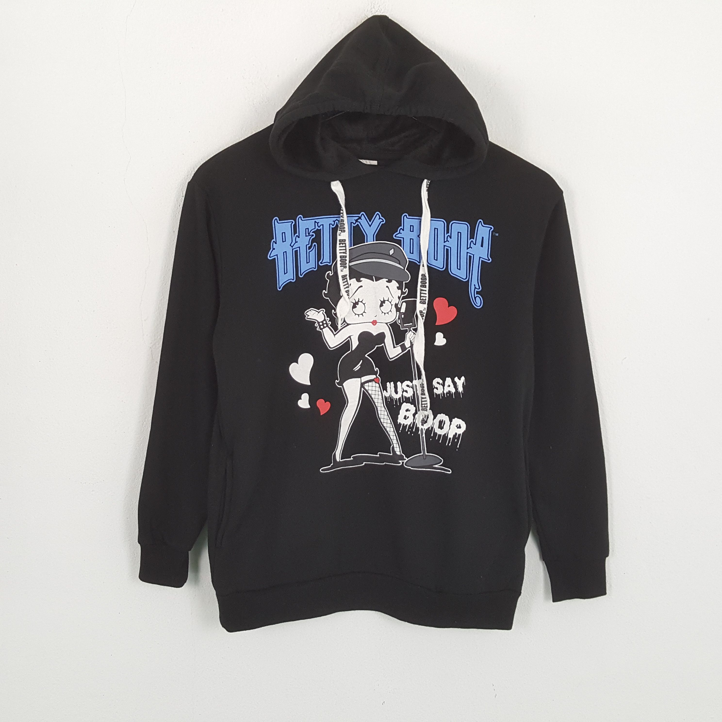 Vintage DENIFITS x BETTY BOOP Streetwear Style Hoodies Size US M / EU 48-50 / 2 - 1 Thumbnail